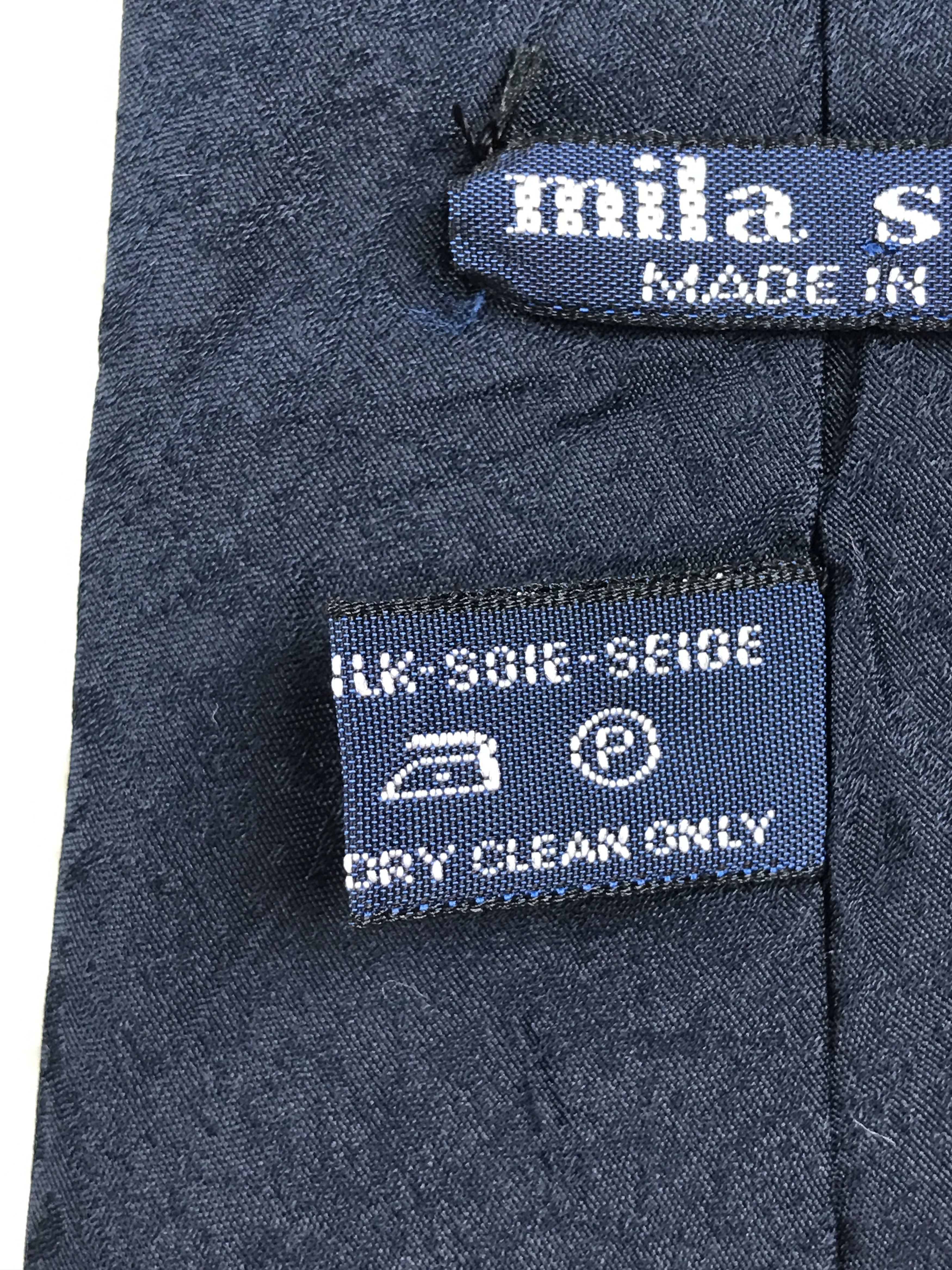 MS302 Vintage Mila Schon Necktie Pure Silk