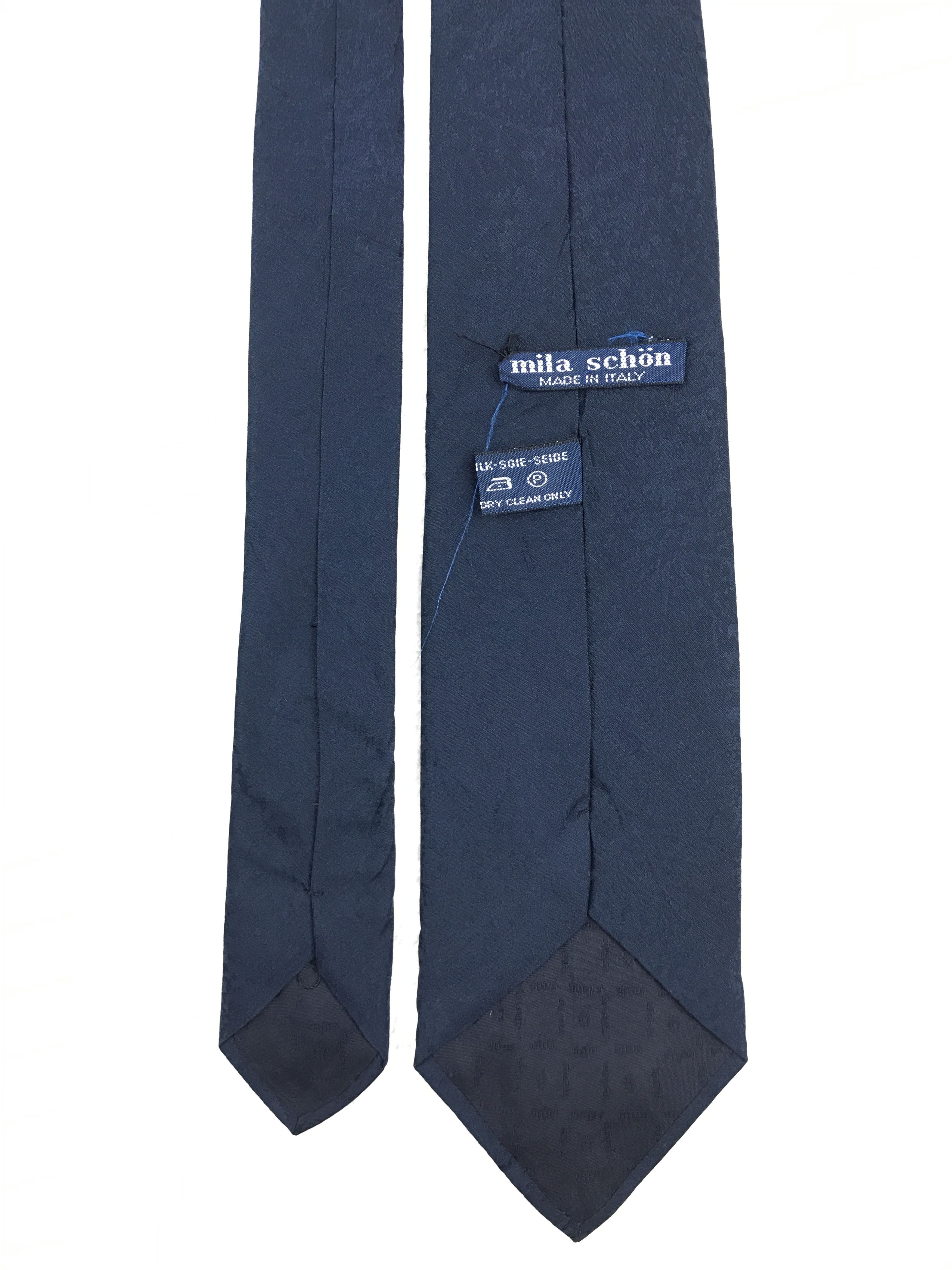 MS302 Vintage Mila Schon Necktie Pure Silk