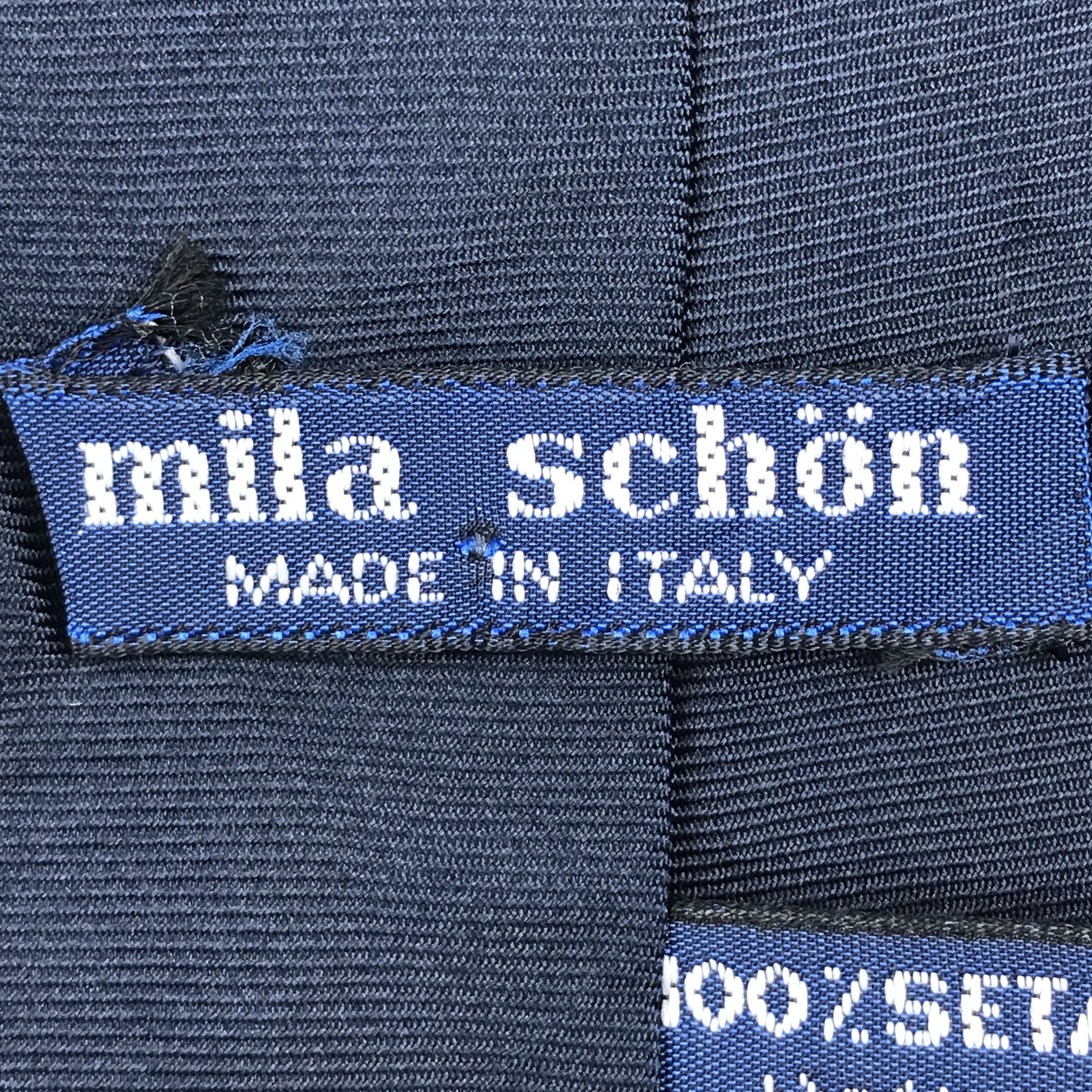 Mila Schon × Vintage MS301 Vintage Mila Schon Necktie Pure Silk Size ONE SIZE - 10 Thumbnail