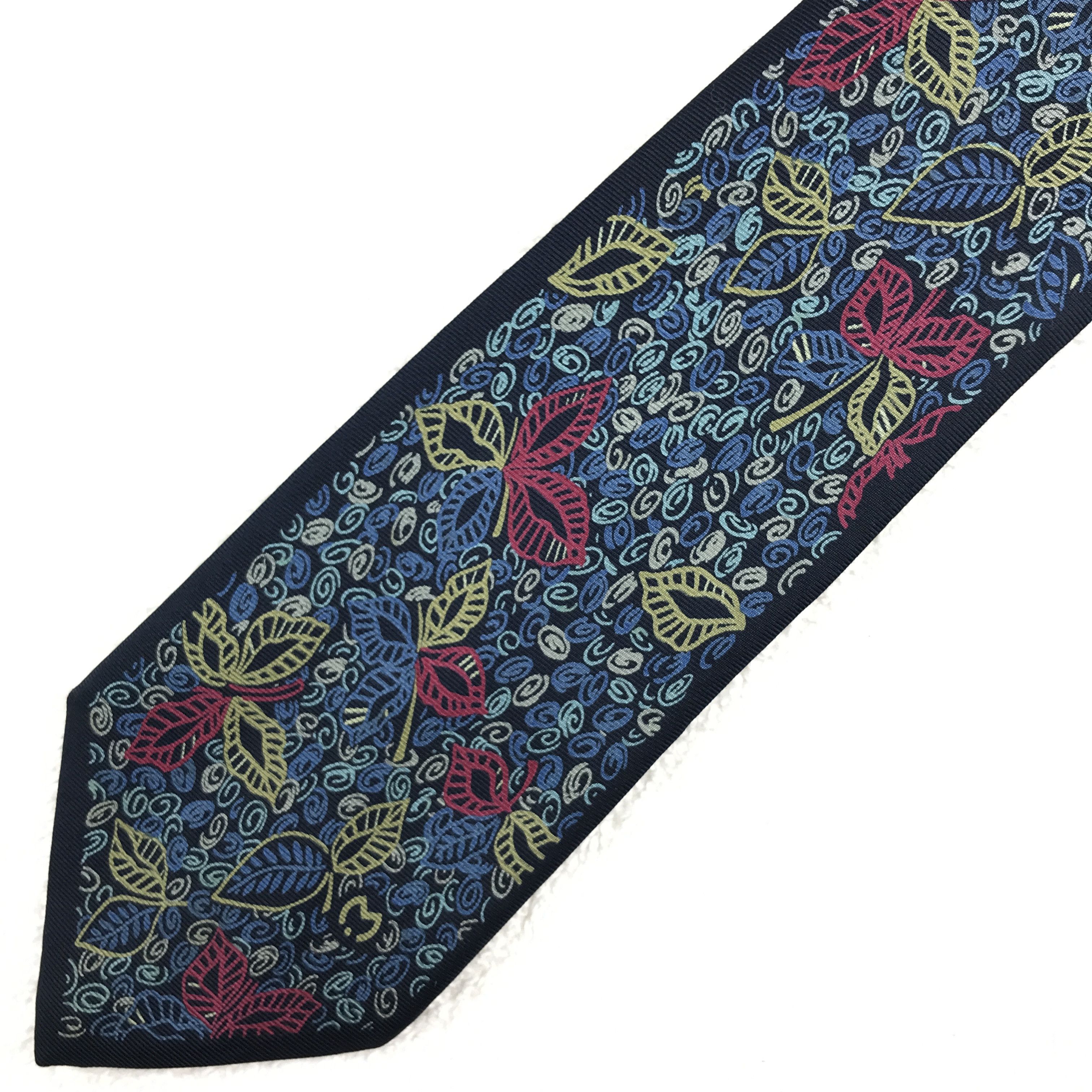 Mila Schon × Vintage MS301 Vintage Mila Schon Necktie Pure Silk Size ONE SIZE - 5 Thumbnail