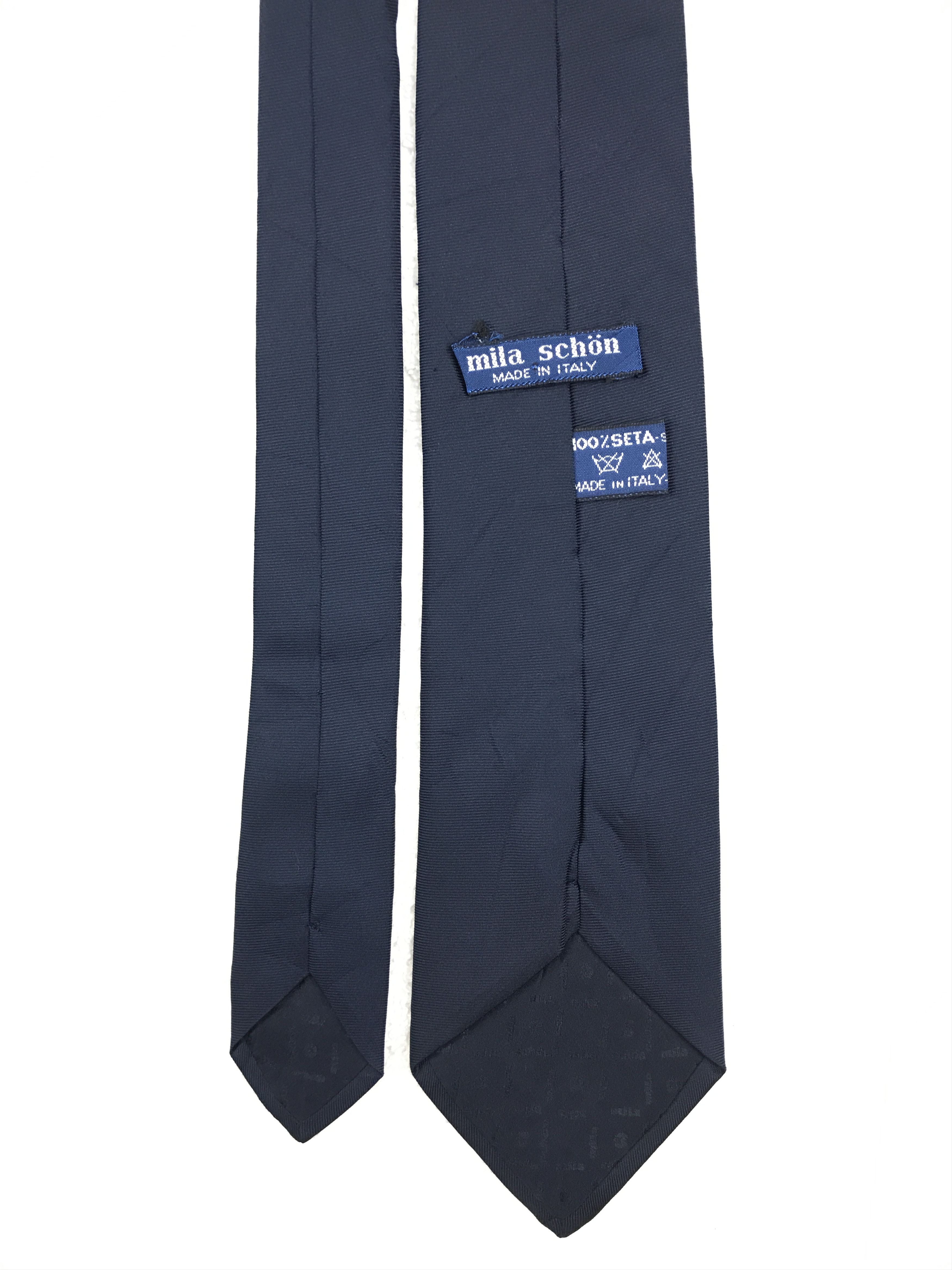 Mila Schon × Vintage MS301 Vintage Mila Schon Necktie Pure Silk Size ONE SIZE - 4 Thumbnail