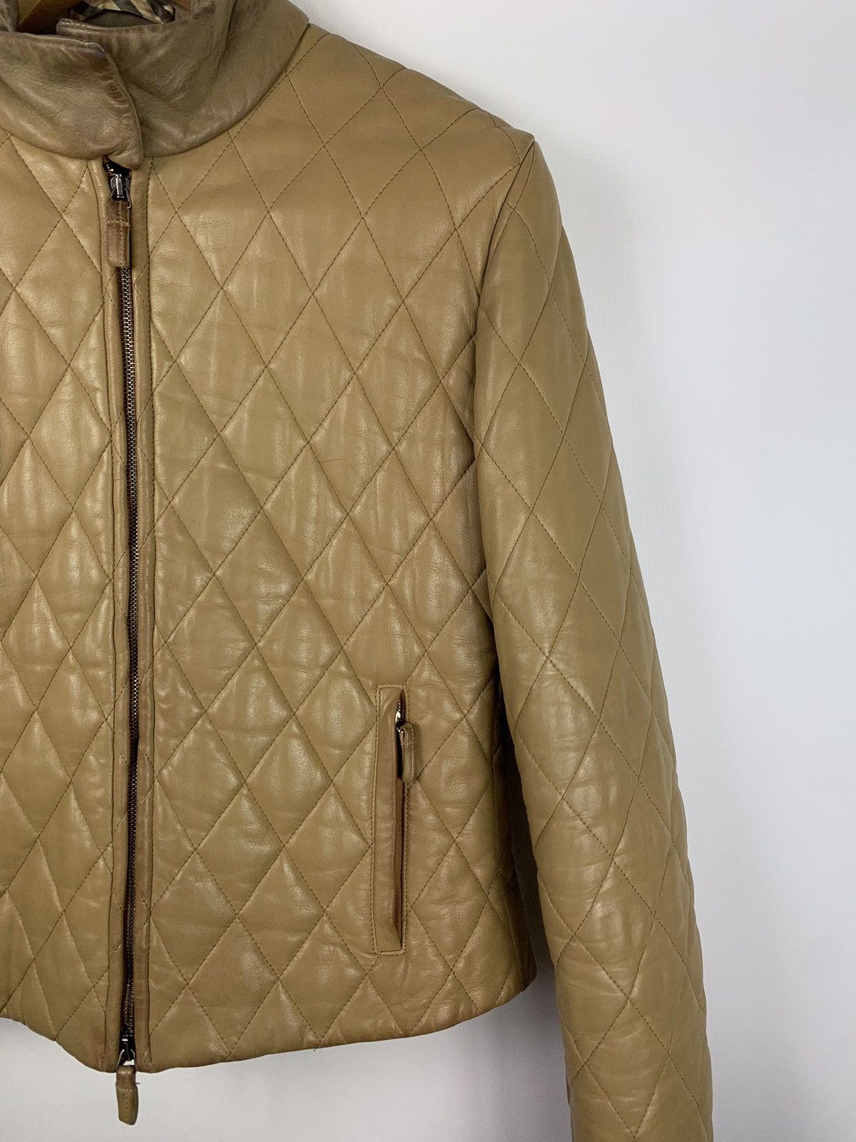 Burberry × Vintage Burberry London vintage women’s quilted leather jacket Size S / US 4 / IT 40 - 3 Thumbnail