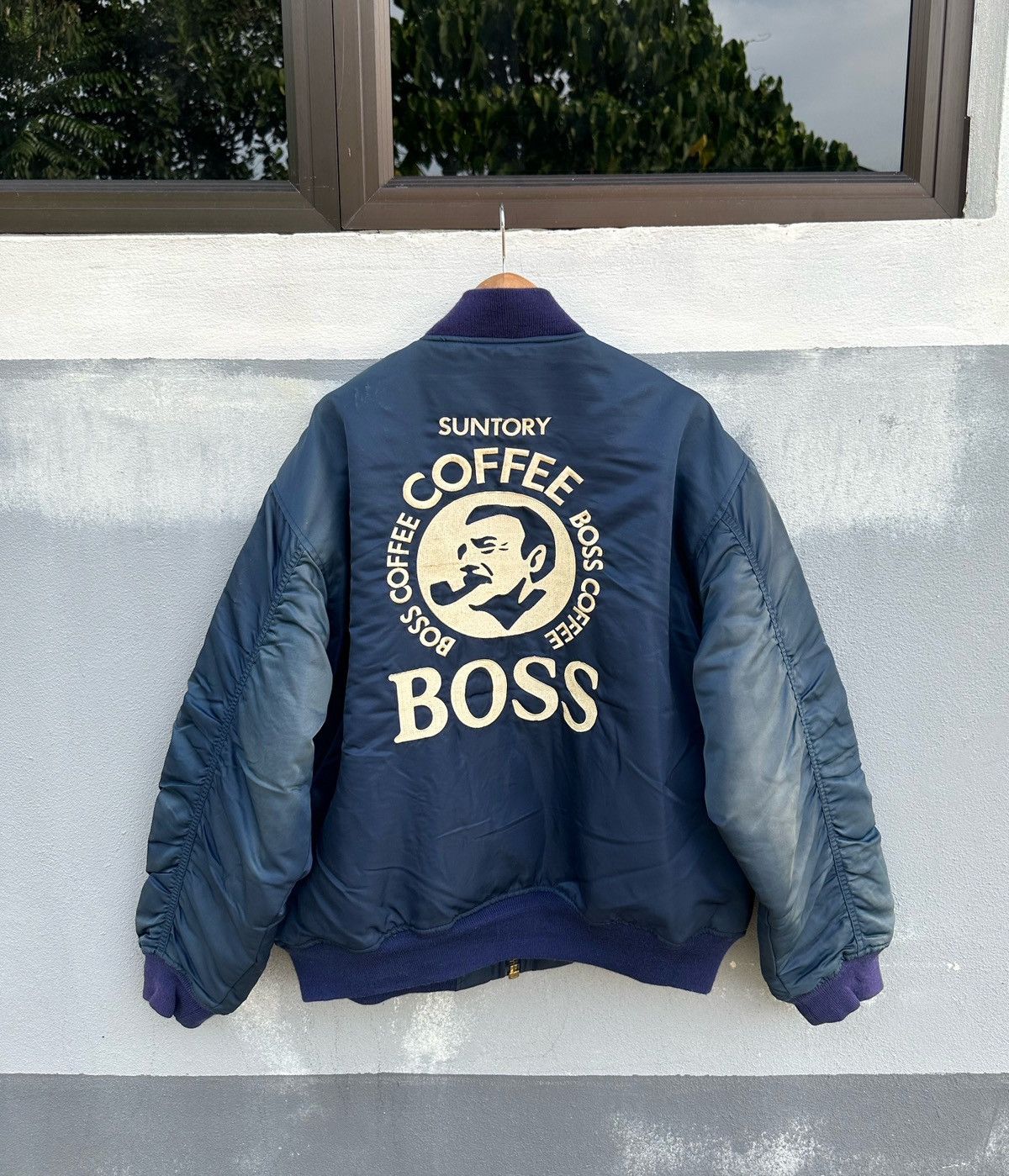 Japanese Brand Suntory coffee boss bomber jacket Size US L / EU 52-54 / 3 - 1 Thumbnail