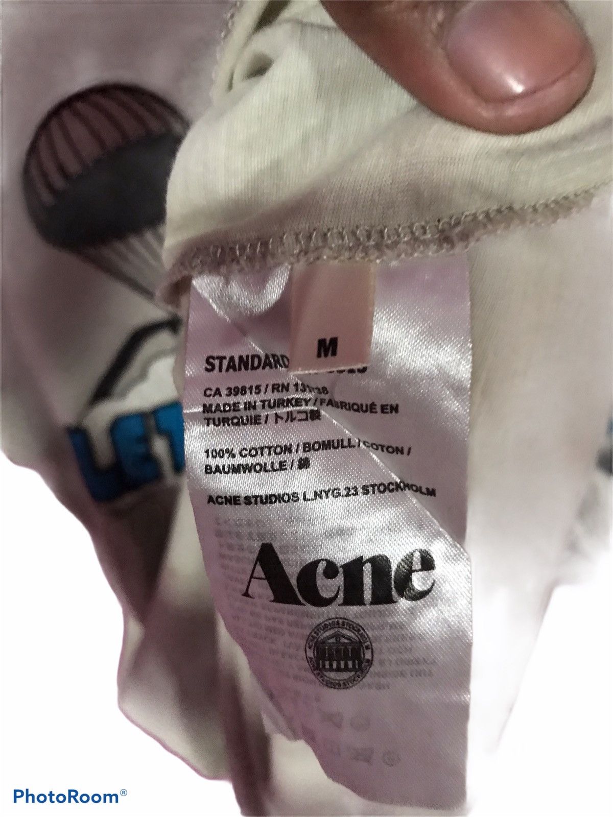 Acne Studios ACNE STUDIO CREAM SIZE M TEE SHIRT TURKEY Size US M / EU 48-50 / 2 - 6 Thumbnail
