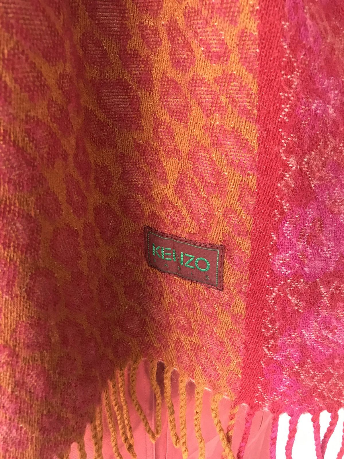 Kenzo KENZO RED SCARF MUFFLE WOOL Size ONE SIZE - 1 Thumbnail