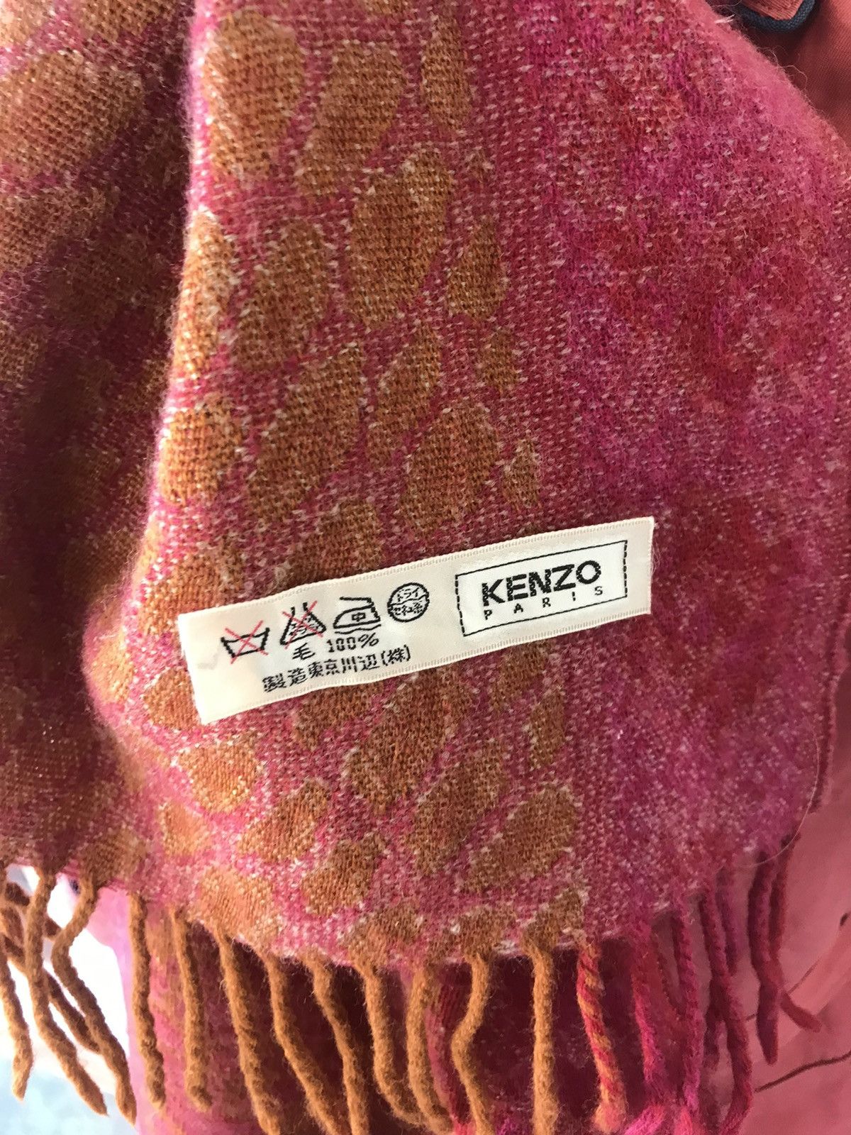 Kenzo KENZO RED SCARF MUFFLE WOOL Size ONE SIZE - 2 Thumbnail