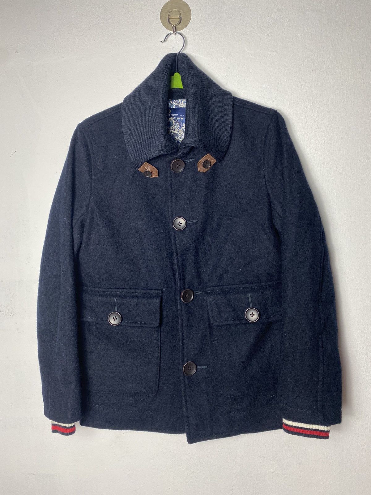 Fred Perry Wool Jacket By Fred Perry Size US S / EU 44-46 / 1 - 1 Thumbnail