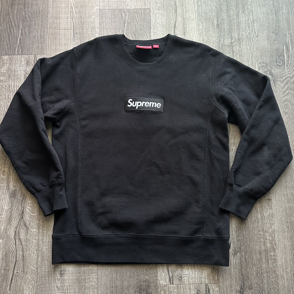 Supreme FW15 Black Box Logo Crewneck Sweatshirt Grailed