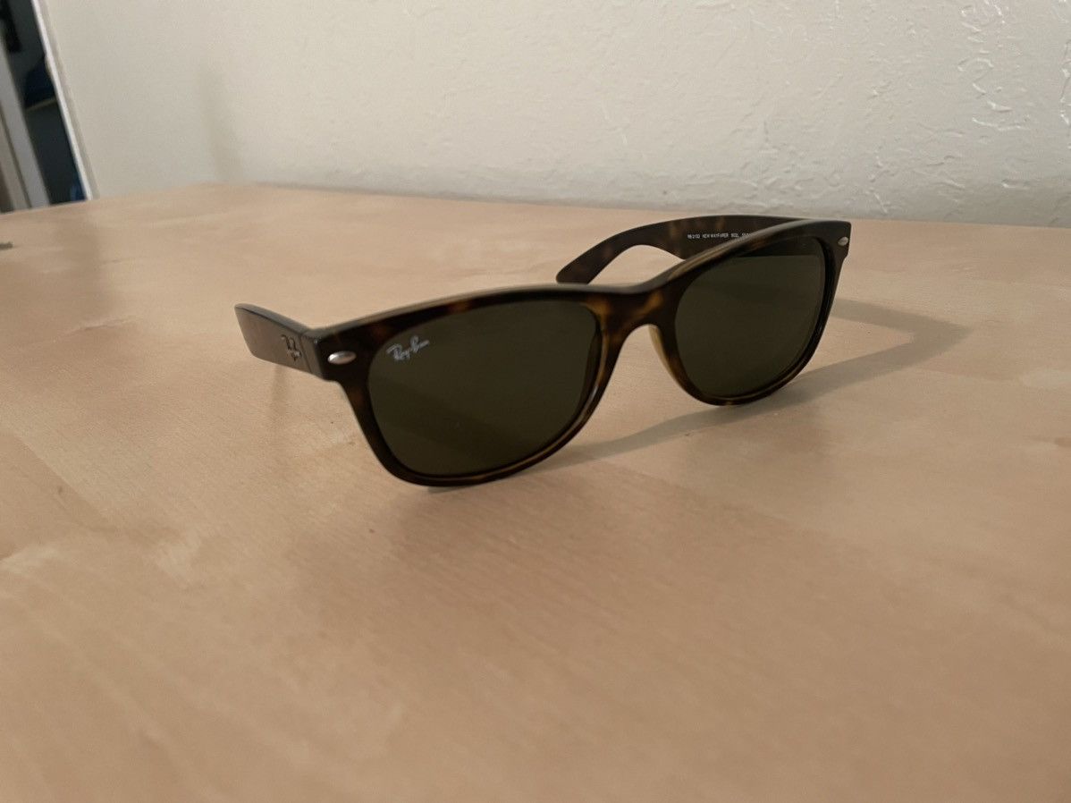 RayBan Tortoise new wayfarer ray ban sunglasses Size ONE SIZE - 1 Thumbnail
