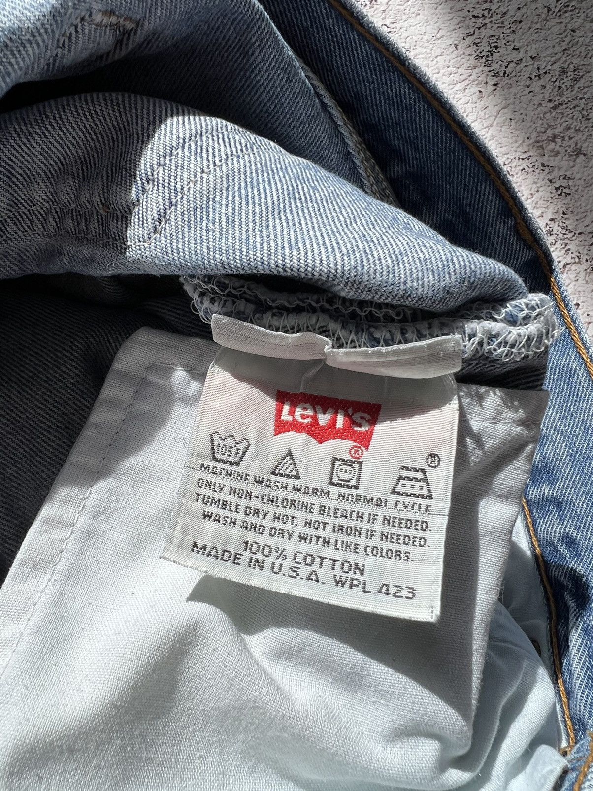Levi's × Vintage 🇺🇸Vintage 90s Levi’s 501 Washed Blue Denim Jeans Size US 30 / EU 46 - 10 Thumbnail