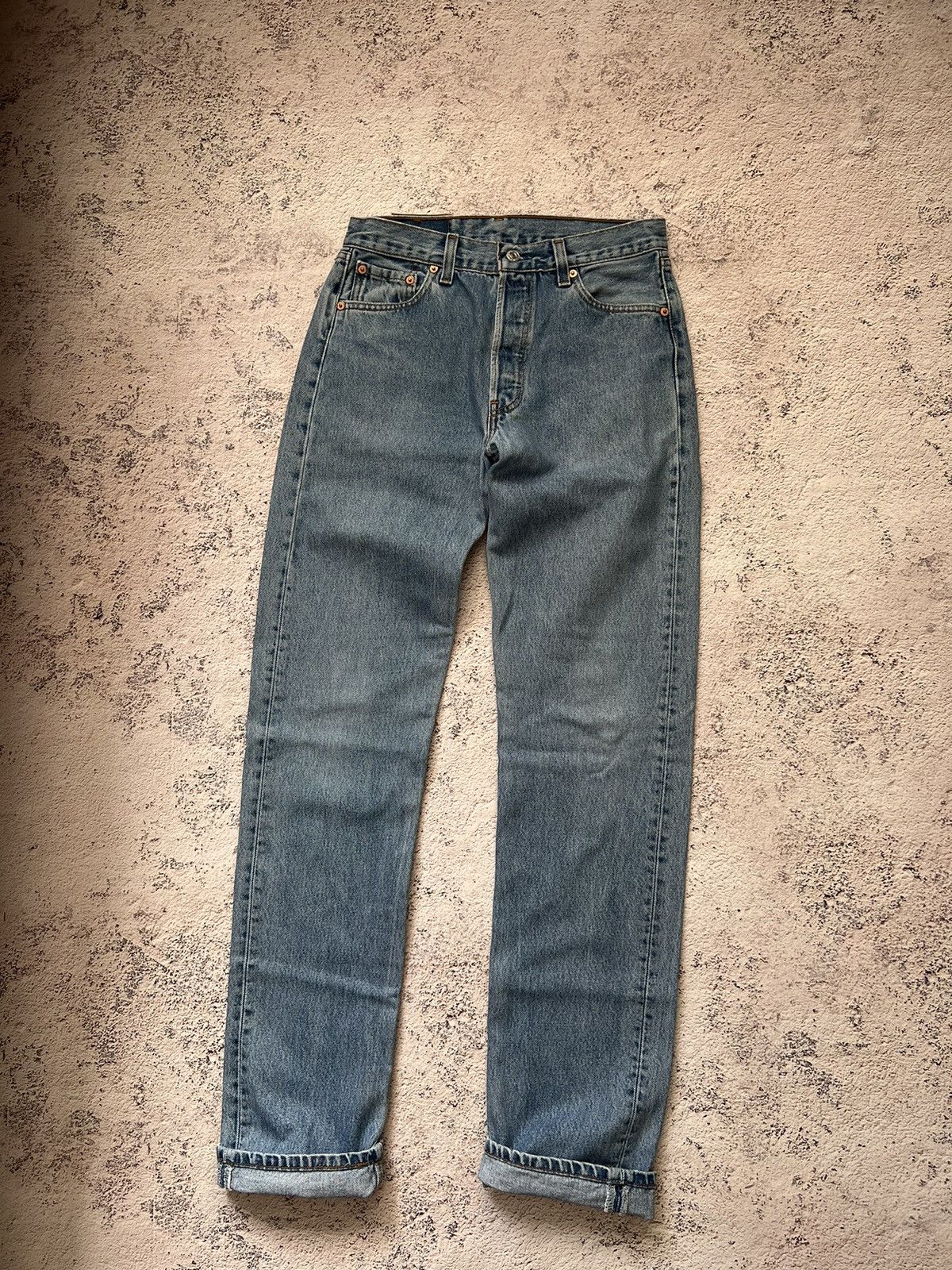 Levi's × Vintage 🇺🇸Vintage 90s Levi’s 501 Washed Blue Denim Jeans Size US 30 / EU 46 - 3 Thumbnail