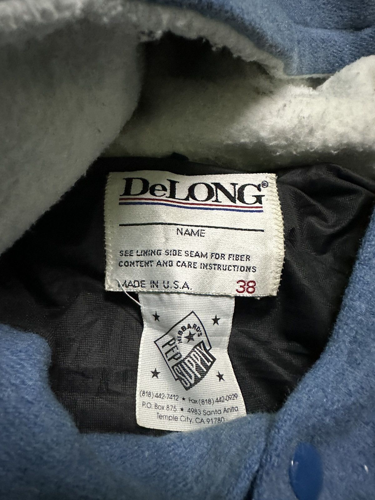 Vintage Vintage 70s Delong varsity jacket leather sleeves Size US S / EU 44-46 / 1 - 8 Thumbnail