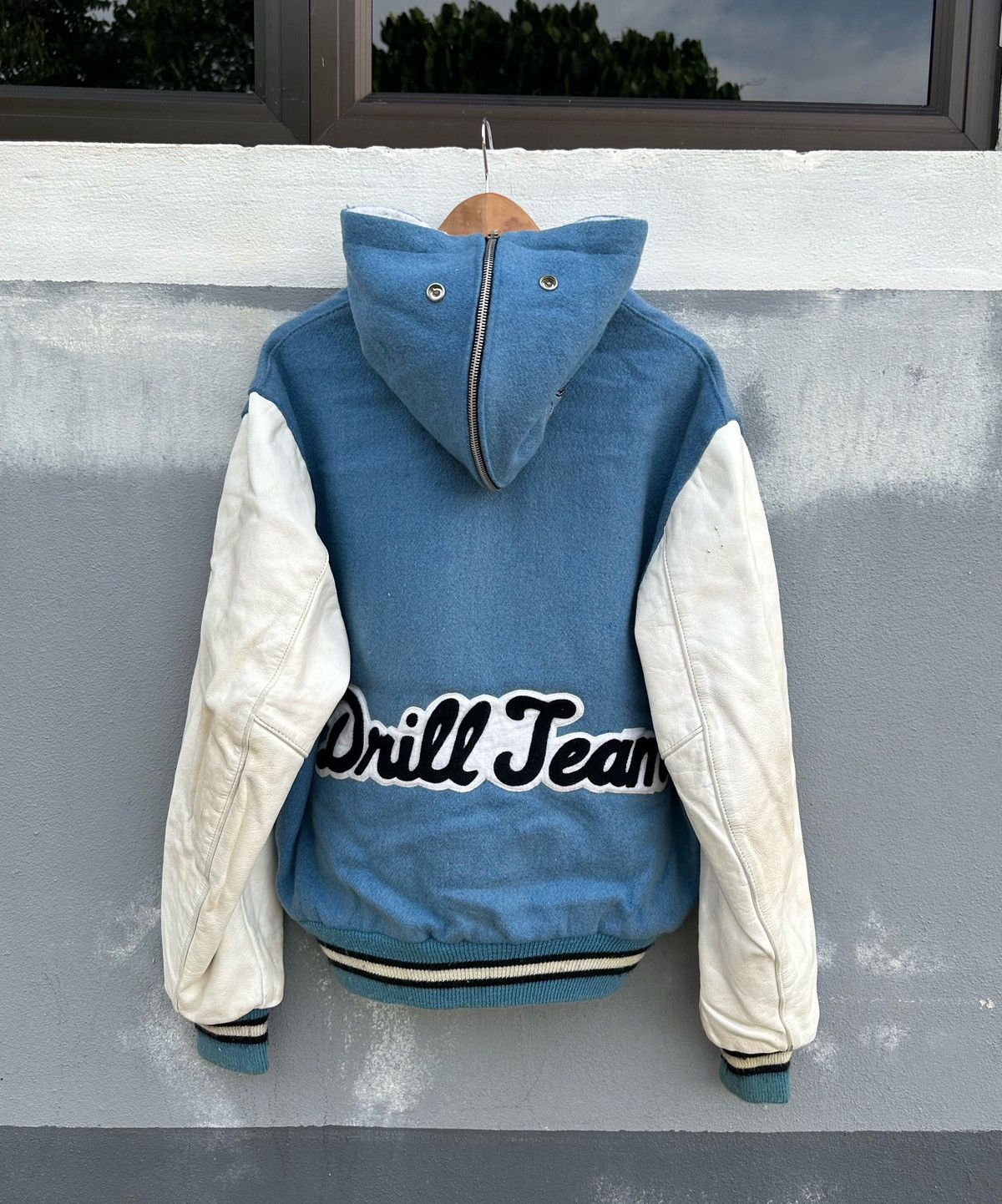 Vintage Vintage 70s Delong varsity jacket leather sleeves Size US S / EU 44-46 / 1 - 5 Thumbnail