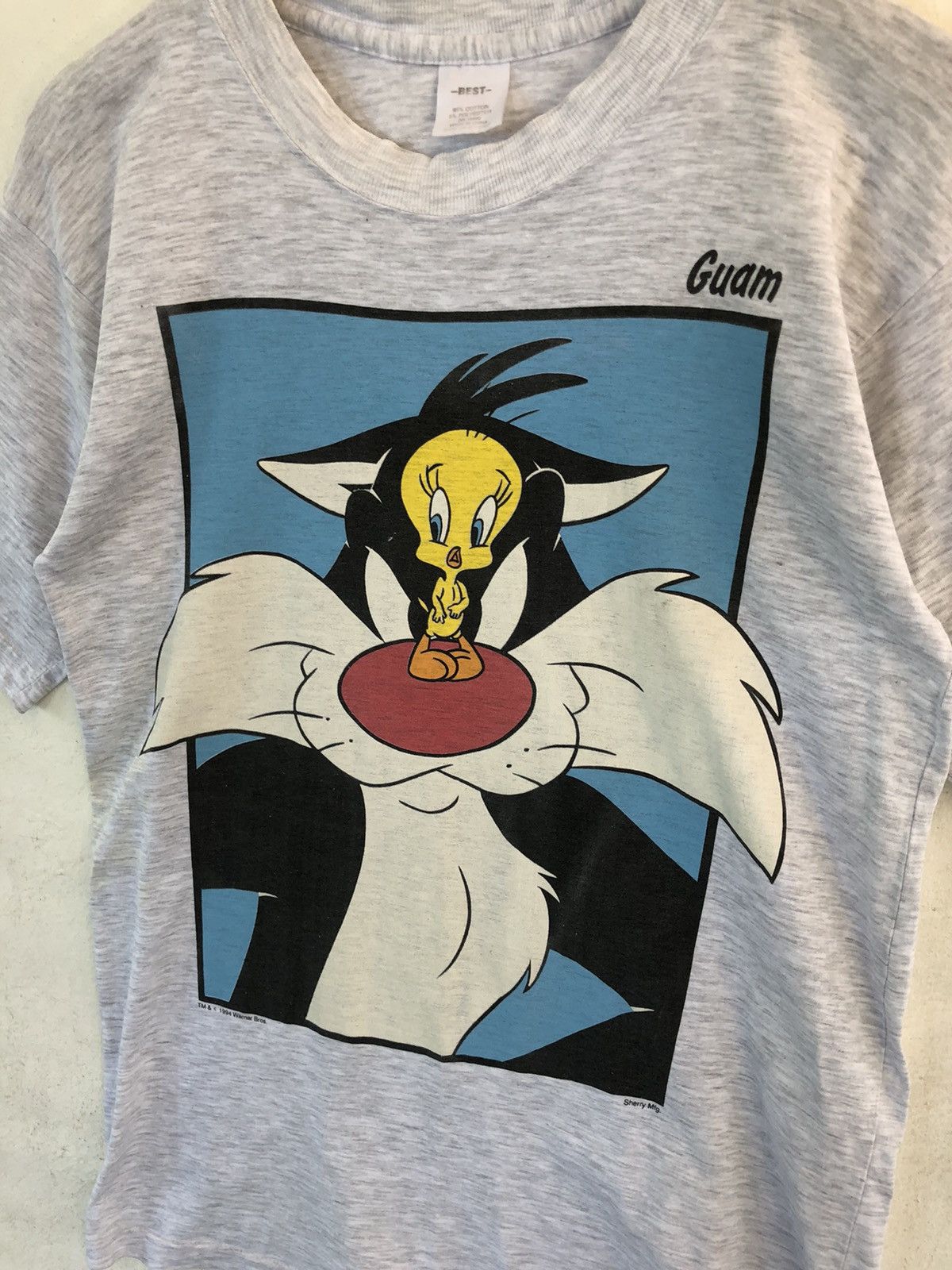 Cartoon Network × Vintage × Warner Bros Vintage 90s Tweety & Sylvester TShirt Size US M / EU 48-50 / 2 - 2 Thumbnail