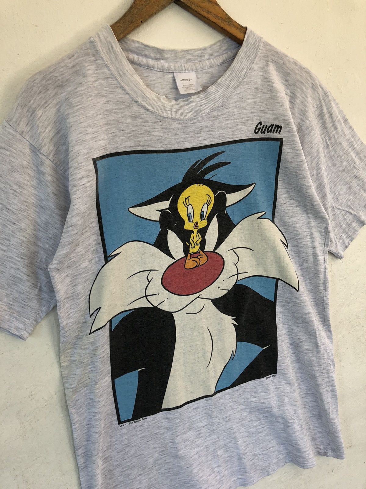 Cartoon Network × Vintage × Warner Bros Vintage 90s Tweety & Sylvester TShirt Size US M / EU 48-50 / 2 - 3 Thumbnail