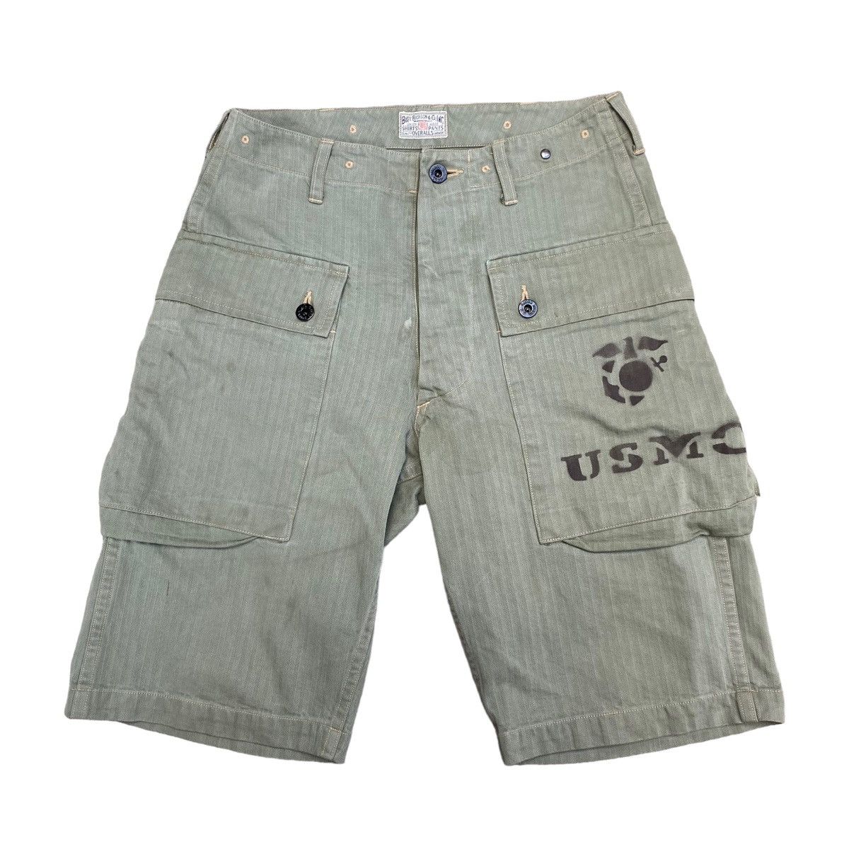 Buzz Rickson's Buzz Ricksons USMC P44 HBT Monkey Shorts Size US 29 - 1 Thumbnail