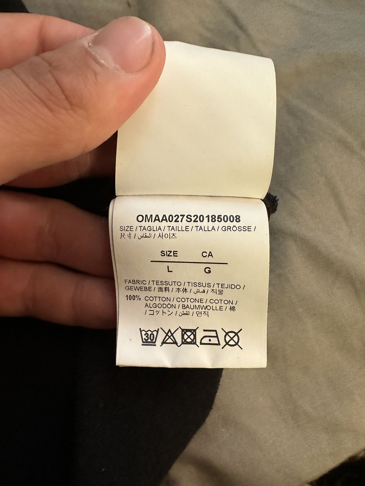 Off-White Off-White Black Industrial Tes Size US L / EU 52-54 / 3 - 4 Thumbnail