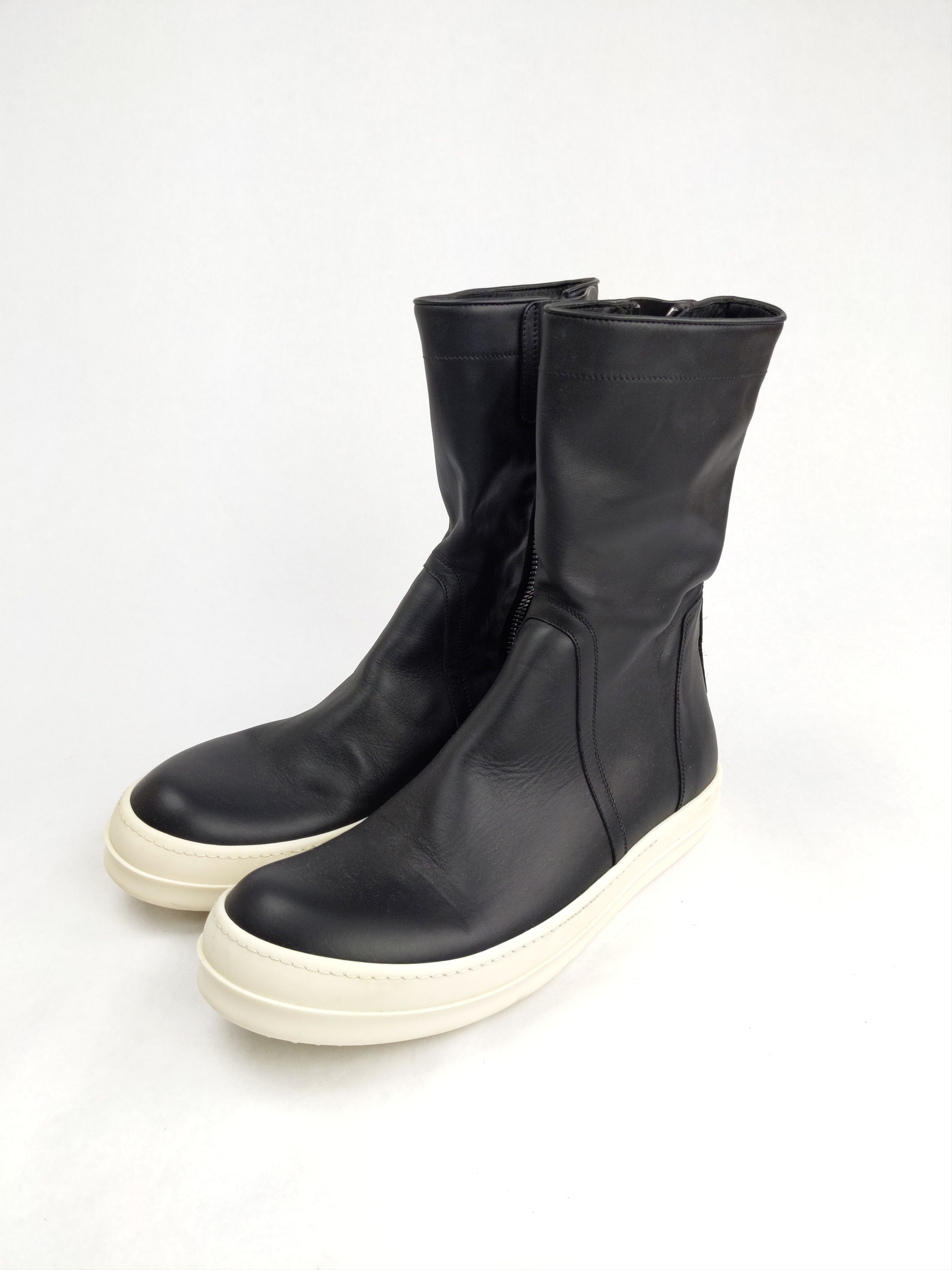 Rick Owens NWT RO Basket Creeper 2016 High Top Leather Sneakers Boots Size US 12 / EU 45 - 3 Thumbnail
