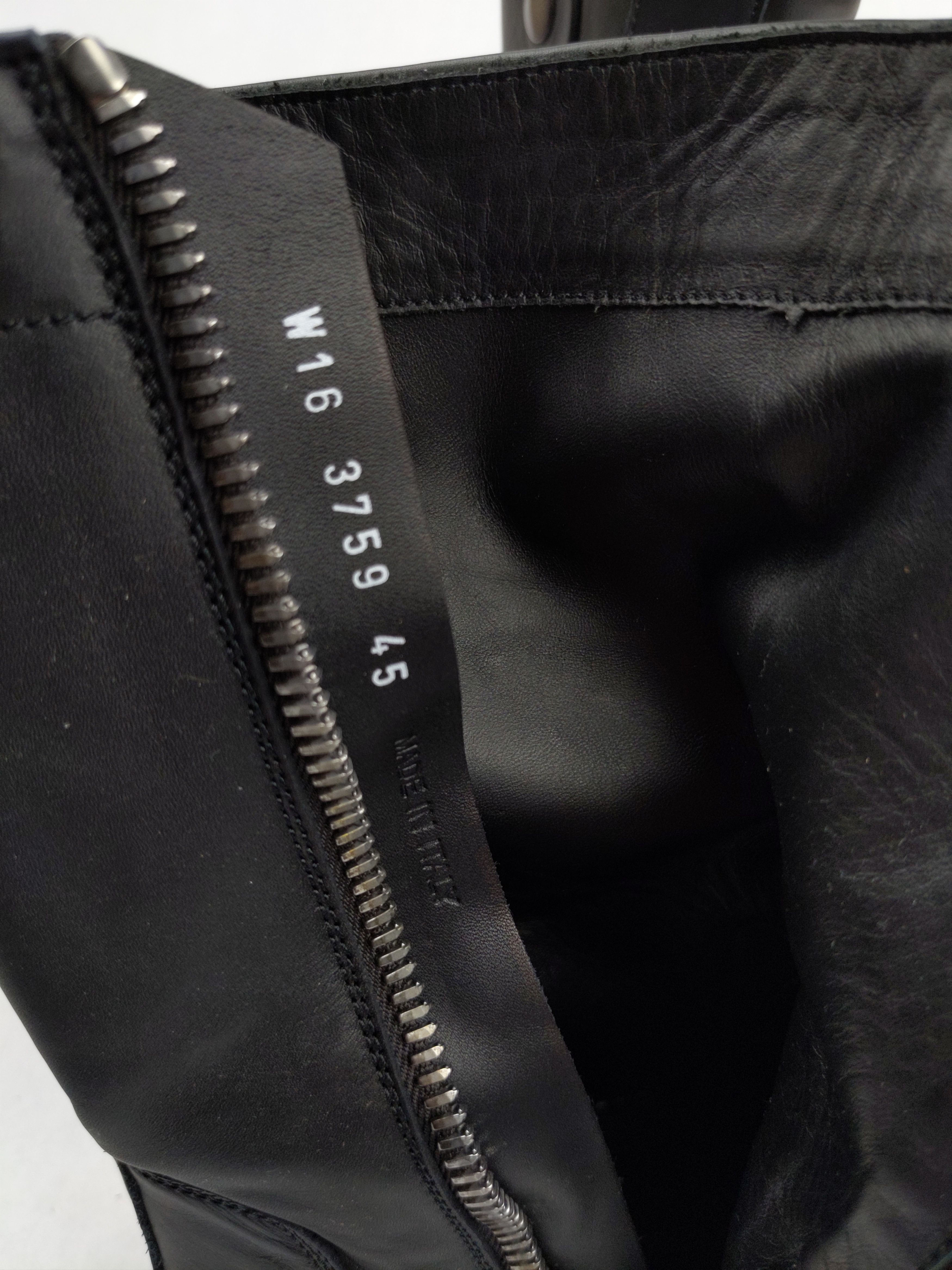 Rick Owens NWT RO Basket Creeper 2016 High Top Leather Sneakers Boots Size US 12 / EU 45 - 6 Thumbnail