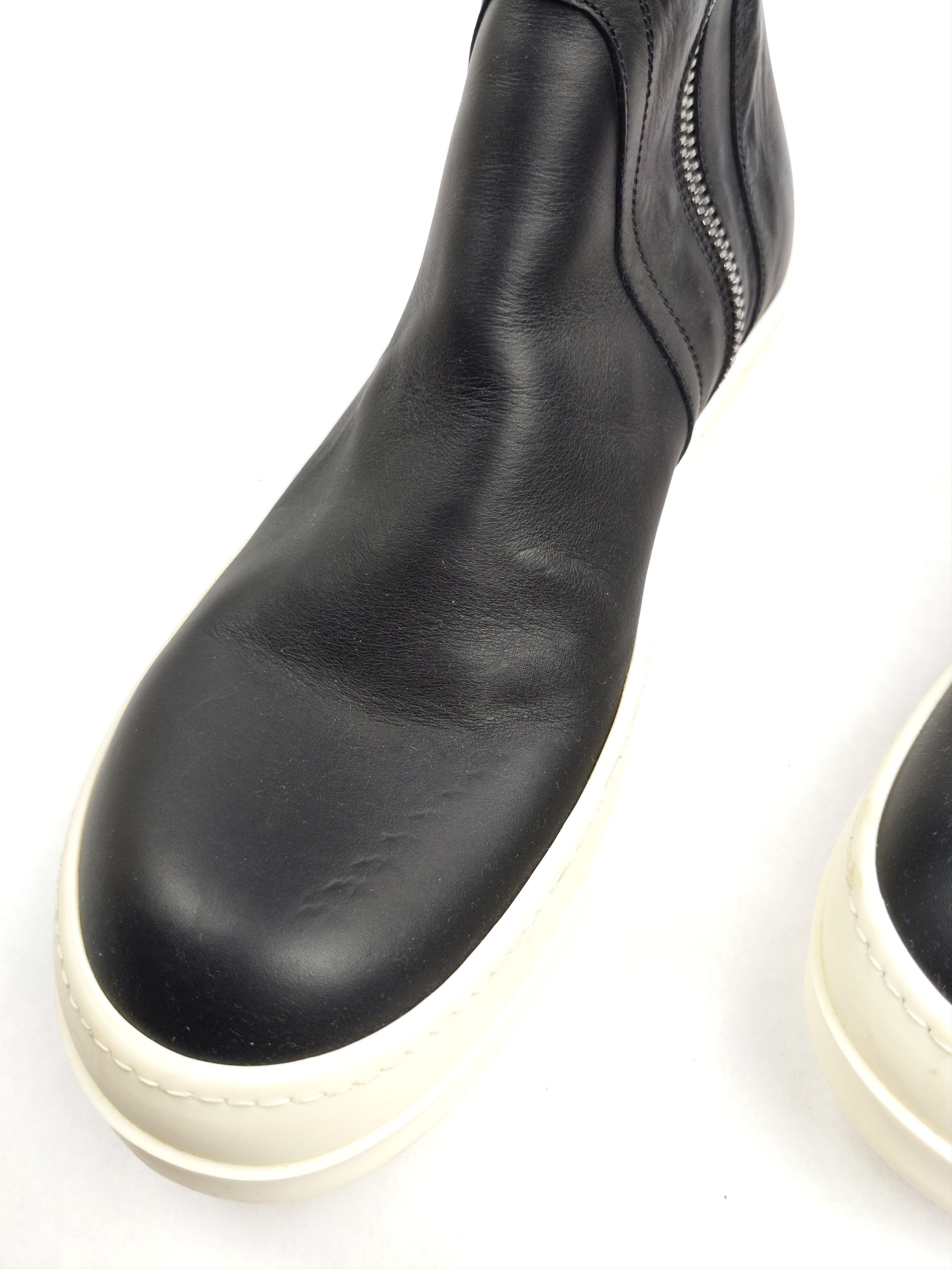 Rick Owens NWT RO Basket Creeper 2016 High Top Leather Sneakers Boots Size US 12 / EU 45 - 10 Thumbnail