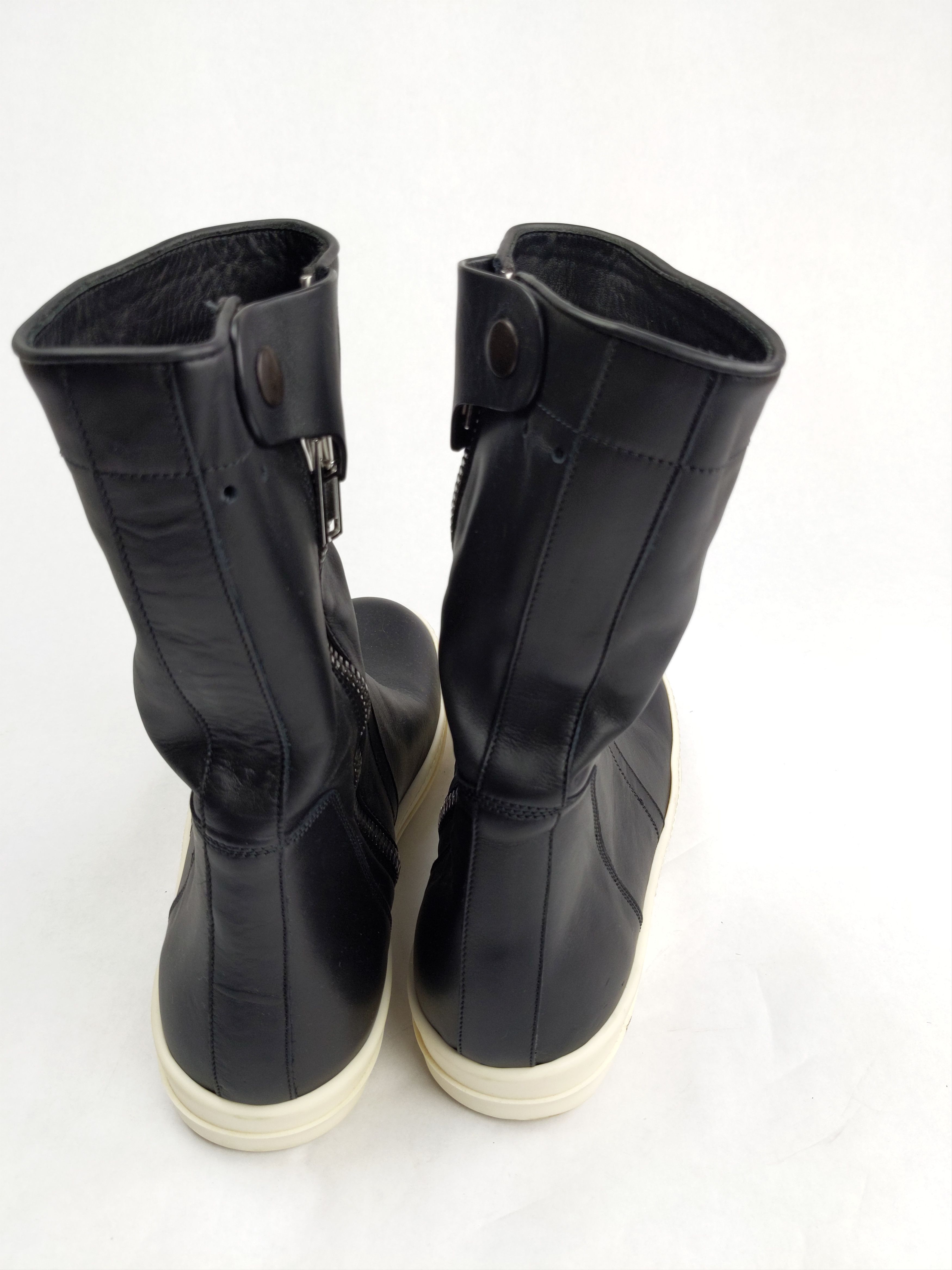 Rick Owens NWT RO Basket Creeper 2016 High Top Leather Sneakers Boots Size US 12 / EU 45 - 4 Thumbnail
