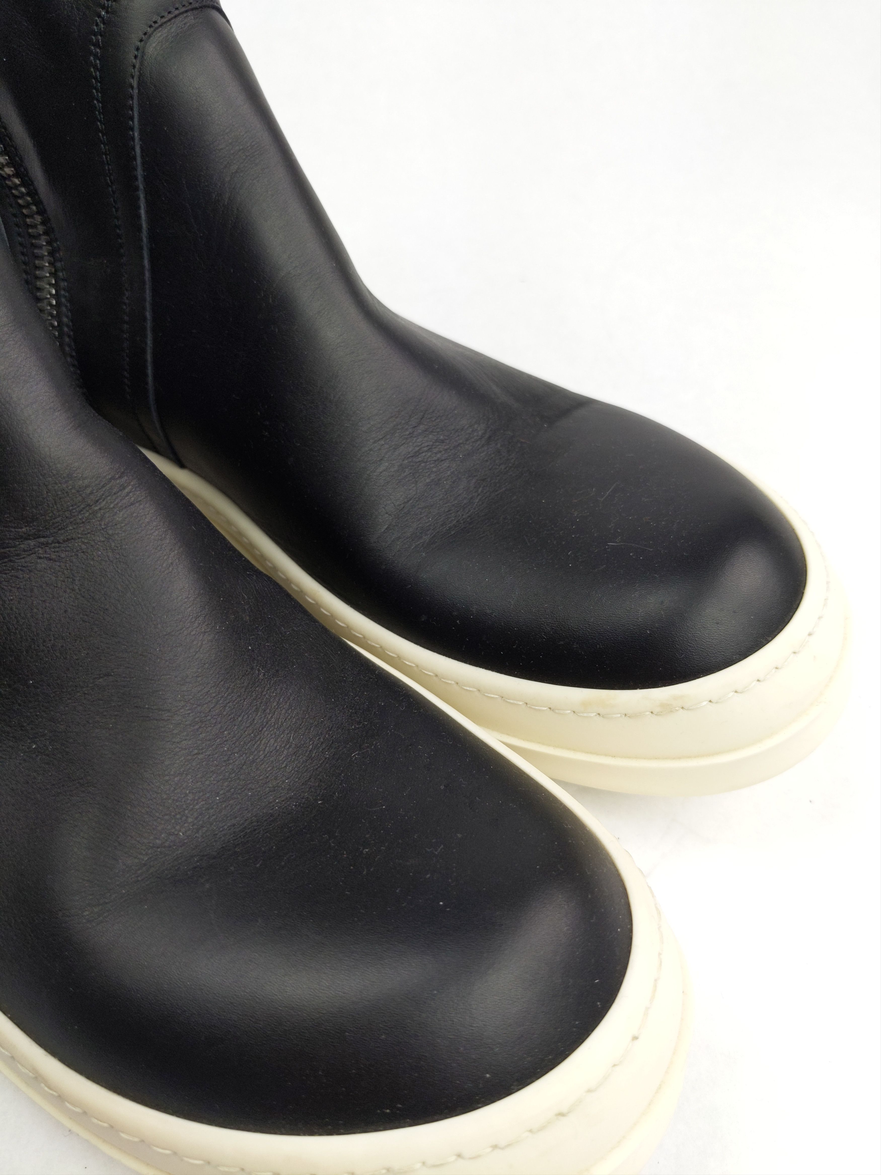 Rick Owens NWT RO Basket Creeper 2016 High Top Leather Sneakers Boots Size US 12 / EU 45 - 2 Thumbnail