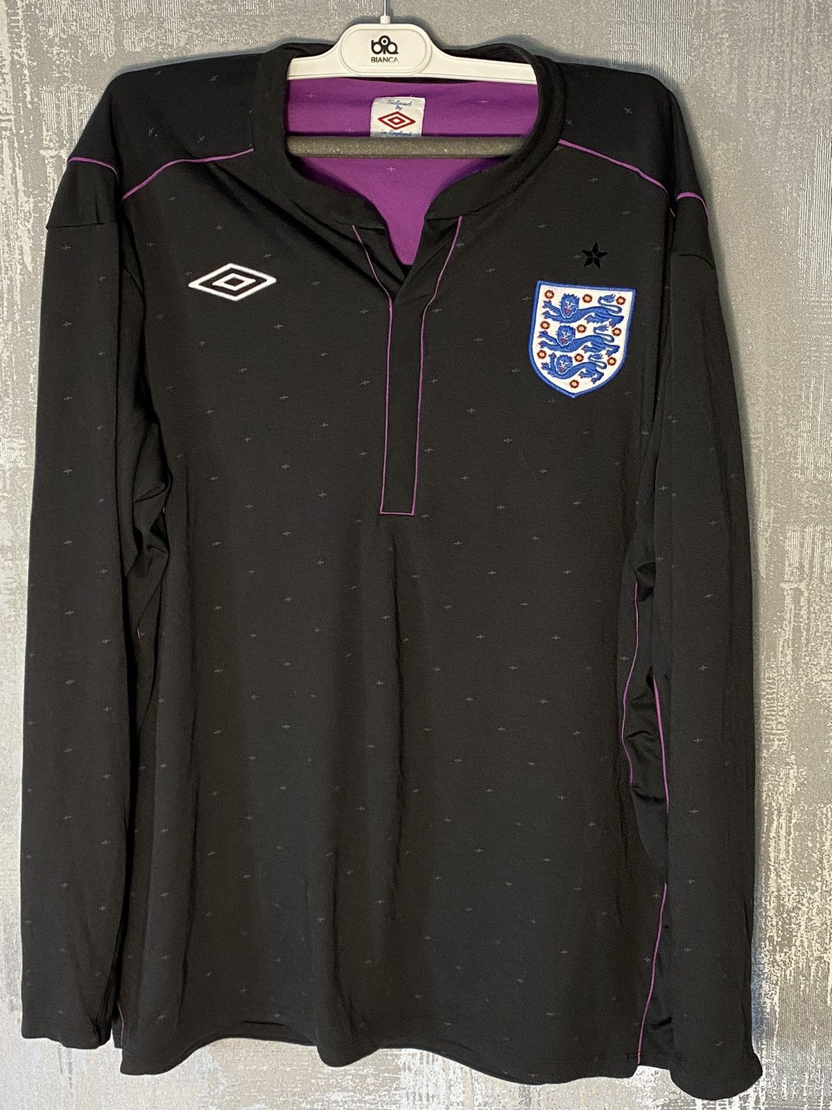 Umbro Vintage Umbro England Soccer Jersey Long Sleeve National Size US XXL / EU 58 / 5 - 1 Thumbnail
