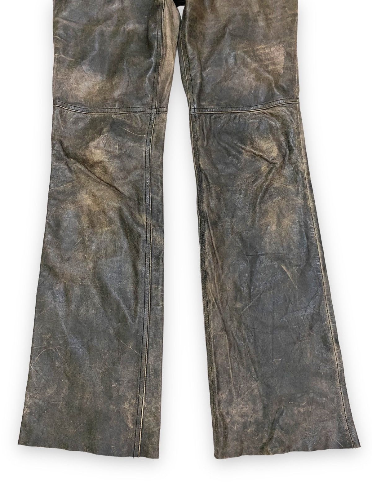 Earl Jeans × Genuine Leather × Vintage Vintage Earl Jean Leather Pant Japanese Brand Size 30" / US 8 / IT 44 - 7 Thumbnail