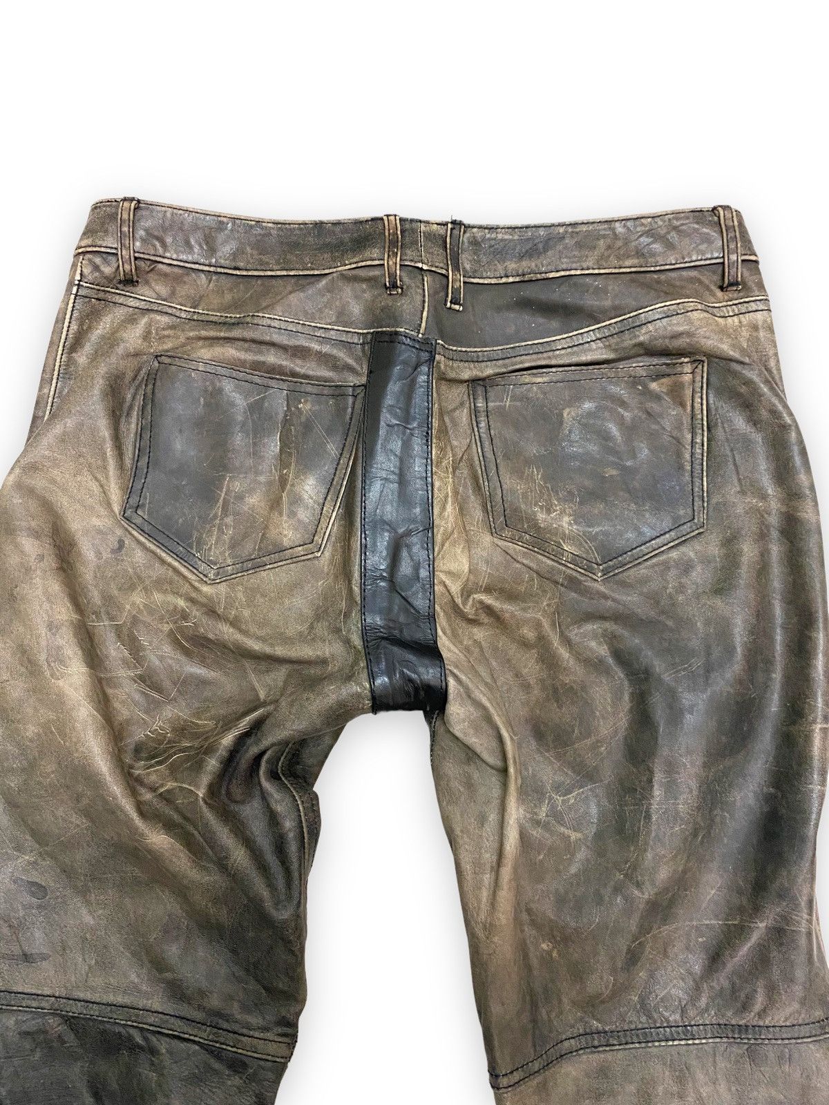 Earl Jeans × Genuine Leather × Vintage Vintage Earl Jean Leather Pant Japanese Brand Size 30" / US 8 / IT 44 - 6 Thumbnail