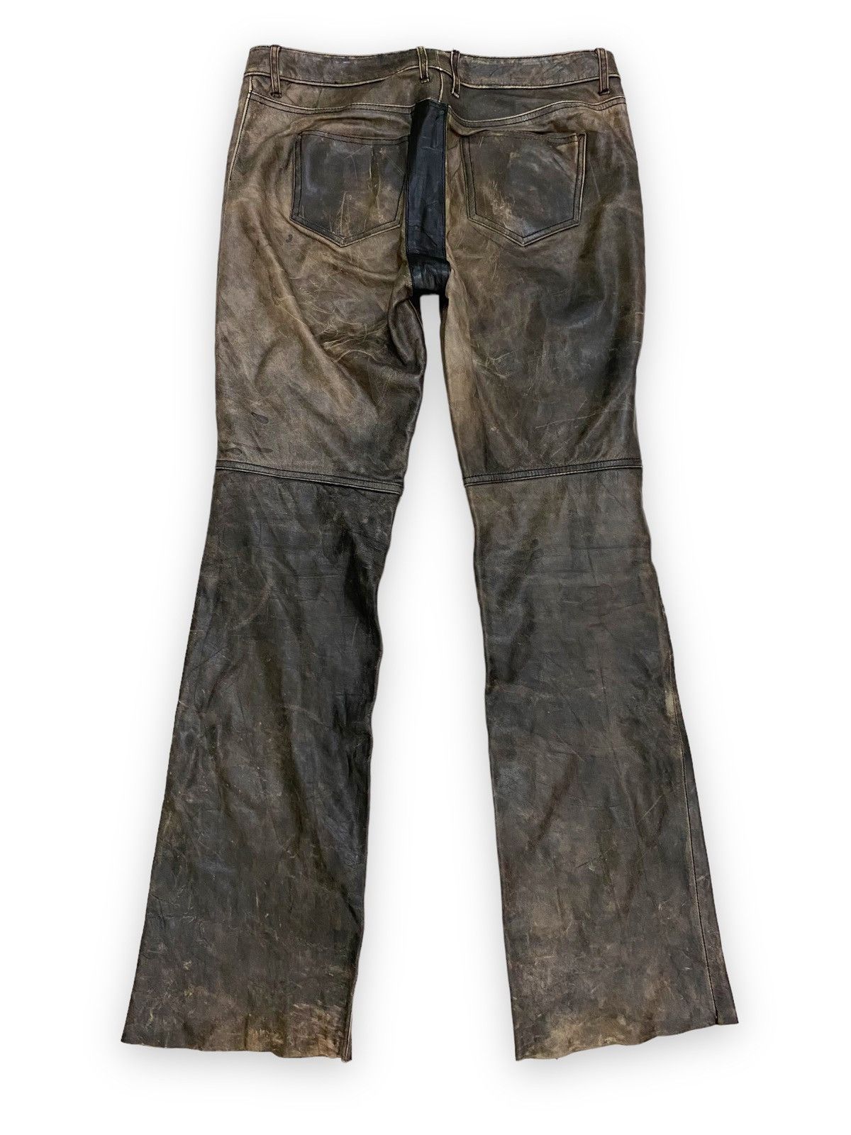 Earl Jeans × Genuine Leather × Vintage Vintage Earl Jean Leather Pant Japanese Brand Size 30" / US 8 / IT 44 - 2 Thumbnail
