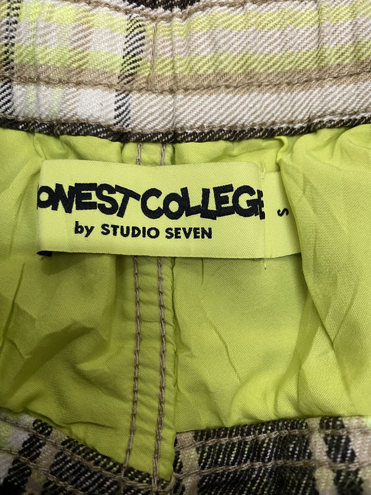 GU × Japanese Brand × Studio Seven Japanese Brand Gu X Studio Seven Checkered Streetwear Pant Size US 30 / EU 46 - 10 Thumbnail