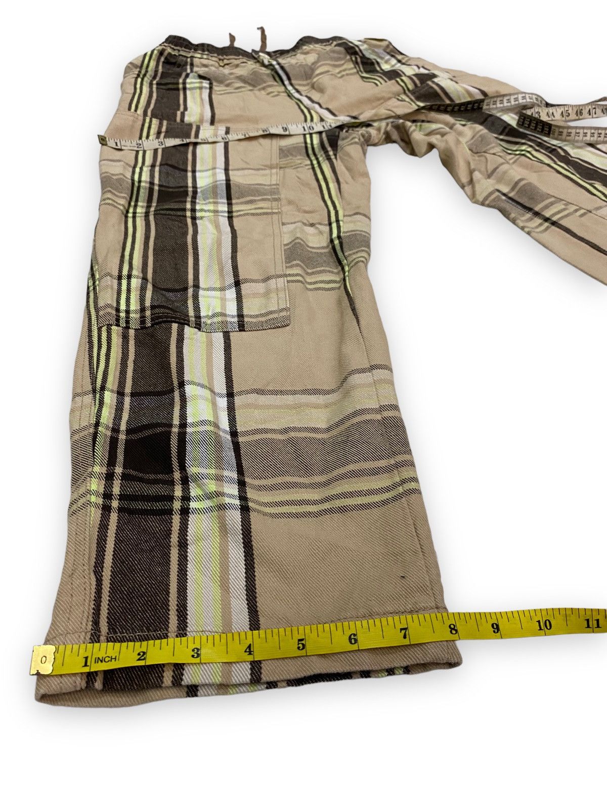 GU × Japanese Brand × Studio Seven Japanese Brand Gu X Studio Seven Checkered Streetwear Pant Size US 30 / EU 46 - 9 Thumbnail