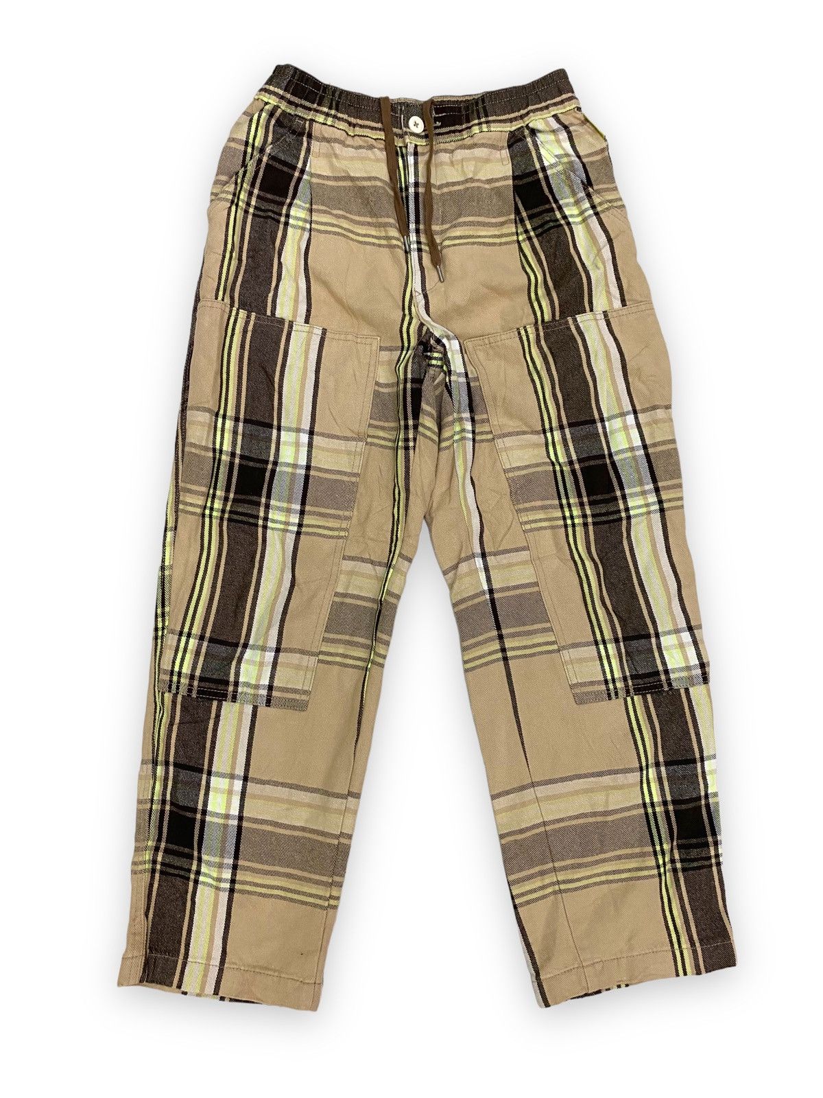 GU × Japanese Brand × Studio Seven Japanese Brand Gu X Studio Seven Checkered Streetwear Pant Size US 30 / EU 46 - 1 Thumbnail