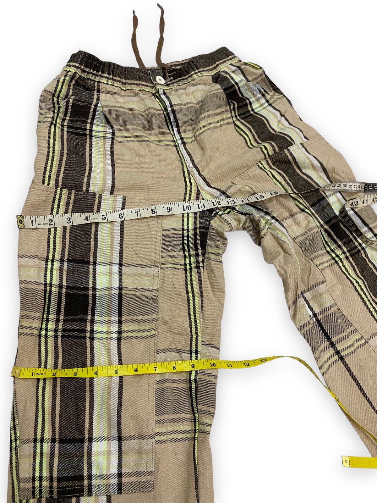 GU × Japanese Brand × Studio Seven Japanese Brand Gu X Studio Seven Checkered Streetwear Pant Size US 30 / EU 46 - 8 Thumbnail