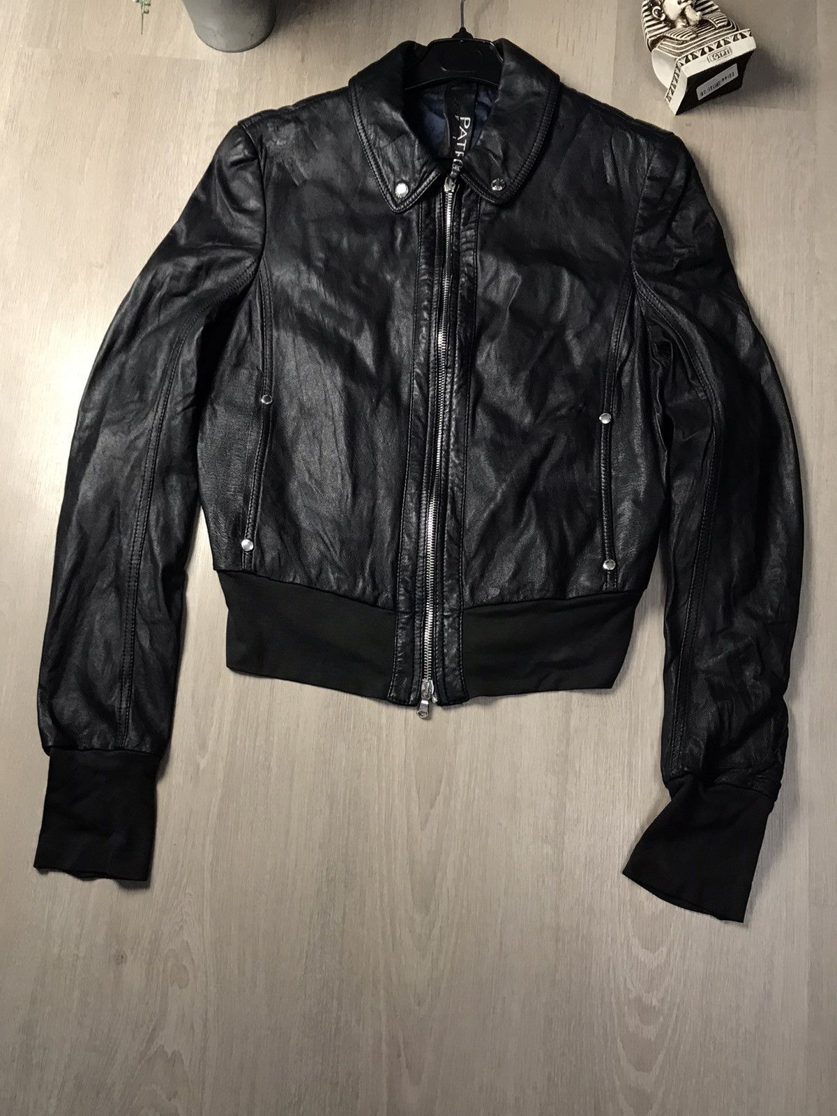 Genuine Leather × Patrizia Pepe Patrizia Pepe Firenze Leather vintage jacket size size IT 46 Size L / US 10 / IT 46 - 4 Thumbnail