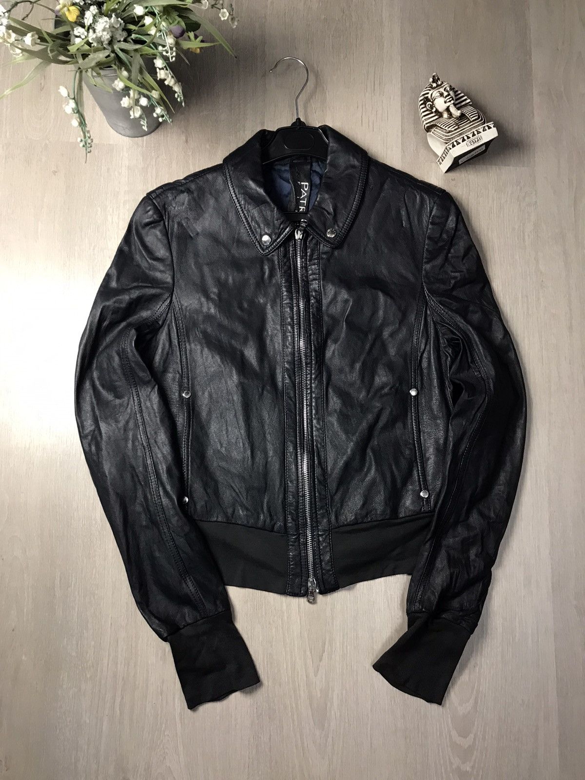 Genuine Leather × Patrizia Pepe Patrizia Pepe Firenze Leather vintage jacket size size IT 46 Size L / US 10 / IT 46 - 1 Thumbnail