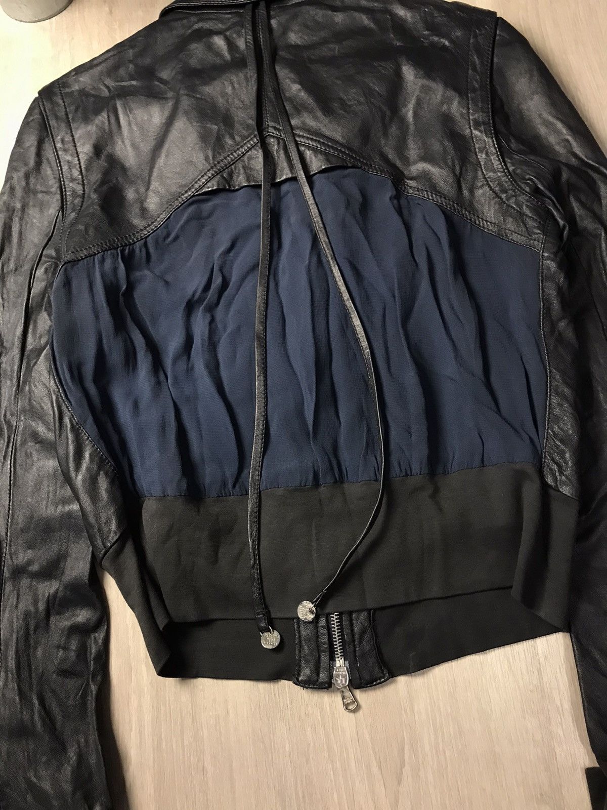 Genuine Leather × Patrizia Pepe Patrizia Pepe Firenze Leather vintage jacket size size IT 46 Size L / US 10 / IT 46 - 14 Thumbnail
