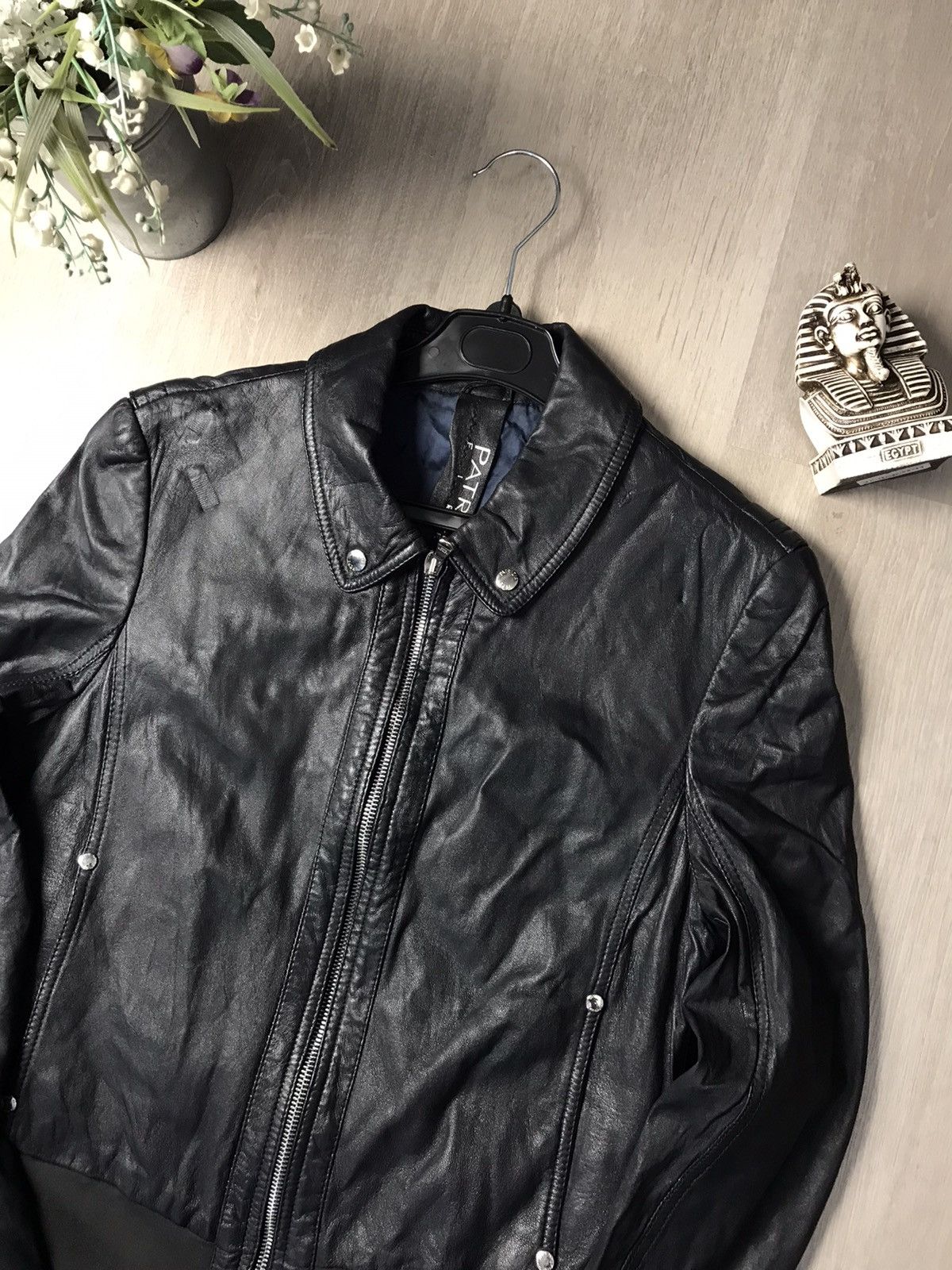 Genuine Leather × Patrizia Pepe Patrizia Pepe Firenze Leather vintage jacket size size IT 46 Size L / US 10 / IT 46 - 2 Thumbnail