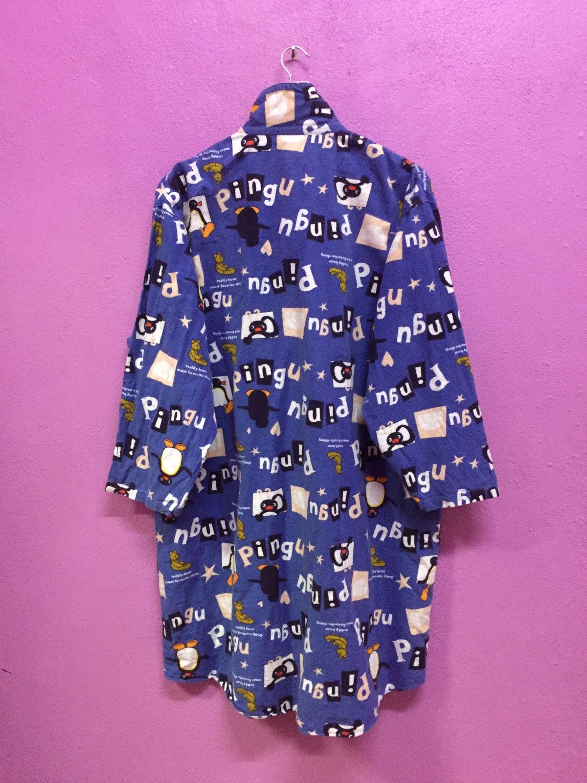 Cartoon Network Vintage Pingu Cartoon Fullprints Button Shirts Size US XL / EU 56 / 4 - 2 Thumbnail