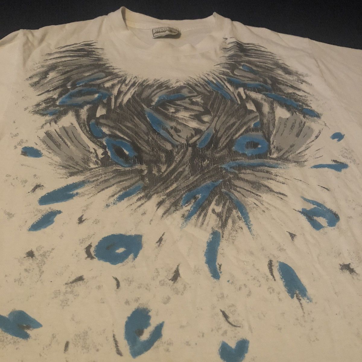 Vintage Vintage 90s Jacques Morét Abstract Art Big Print Logo Tee Size US L / EU 52-54 / 3 - 2 Thumbnail