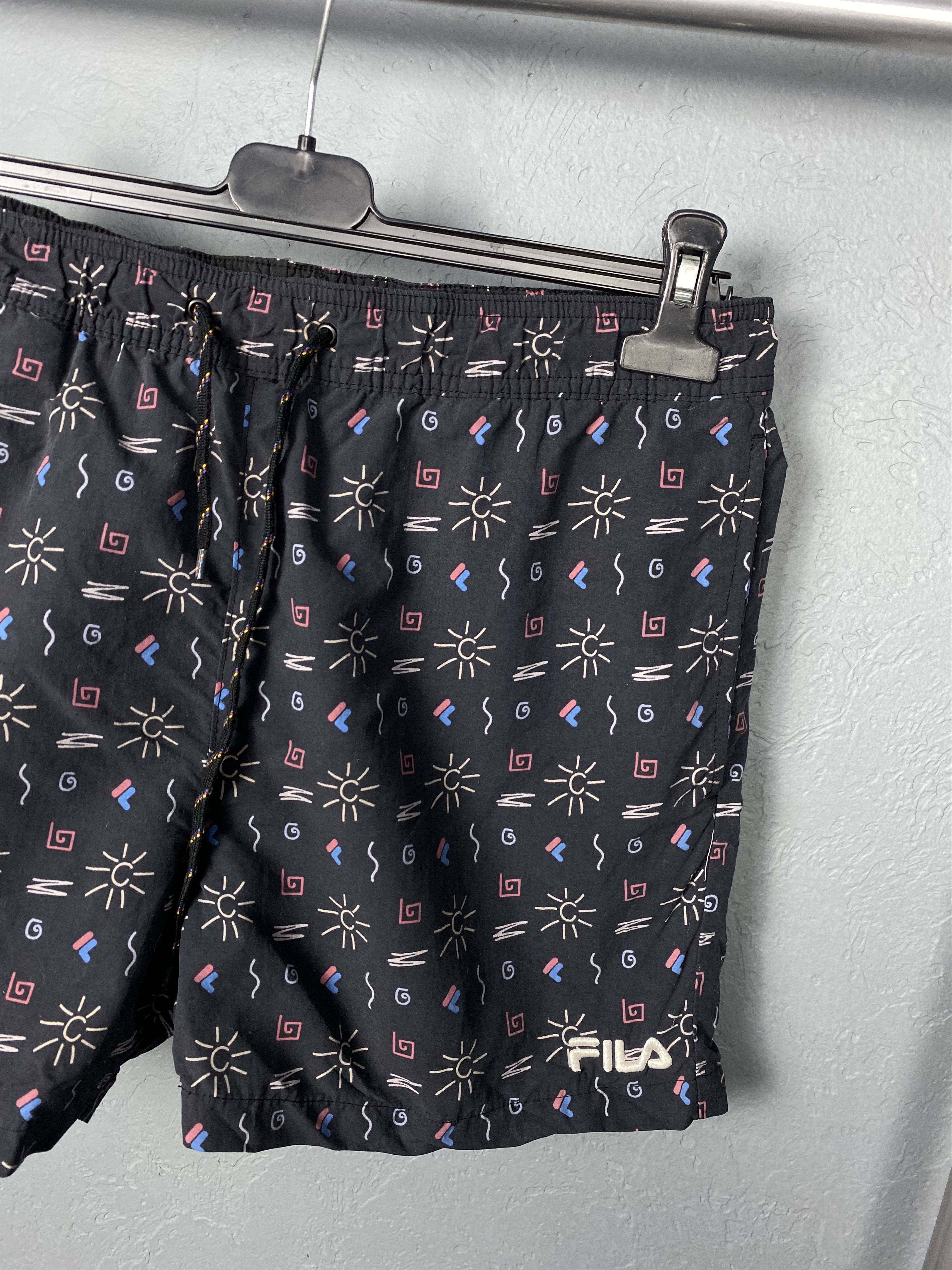 Fila × Vintage Fila Vintage Mens Nylon Shorts Y2K Size US 32 / EU 48 - 2 Thumbnail