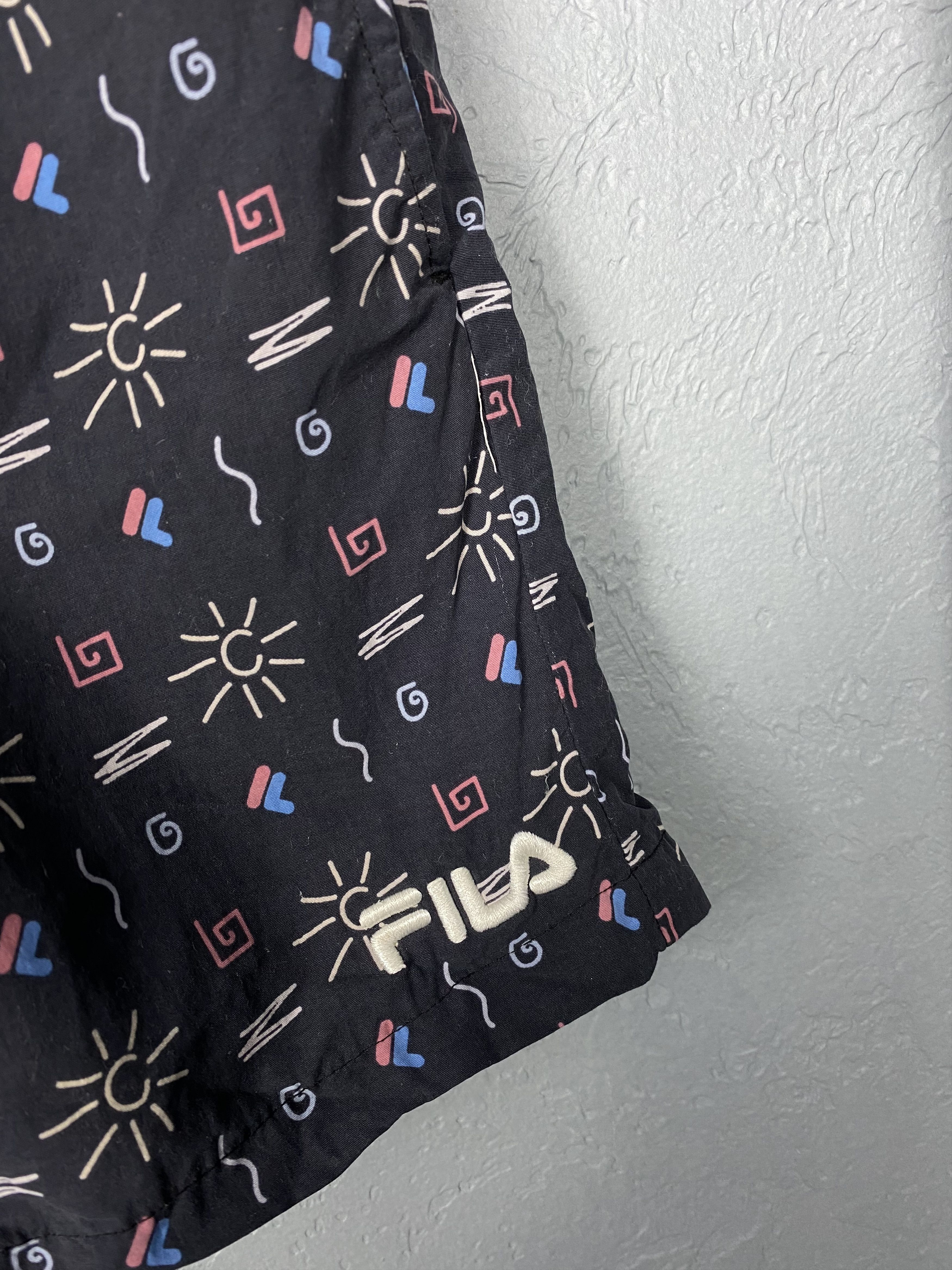 Fila × Vintage Fila Vintage Mens Nylon Shorts Y2K Size US 32 / EU 48 - 3 Thumbnail