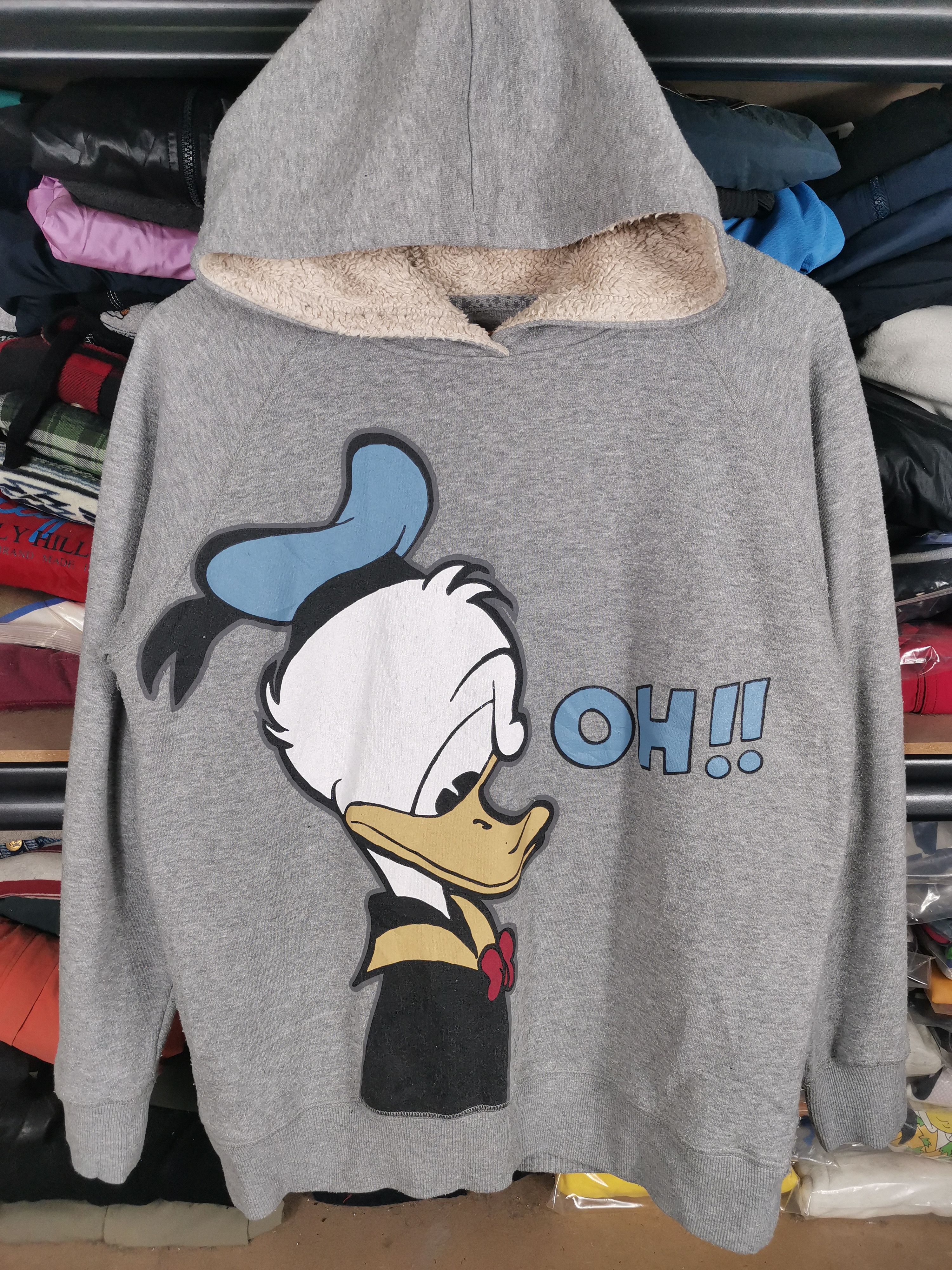 Cartoon Network Vintage Donald Duck Linning Fleece Pullover Hoodie Size US L / EU 52-54 / 3 - 1 Thumbnail