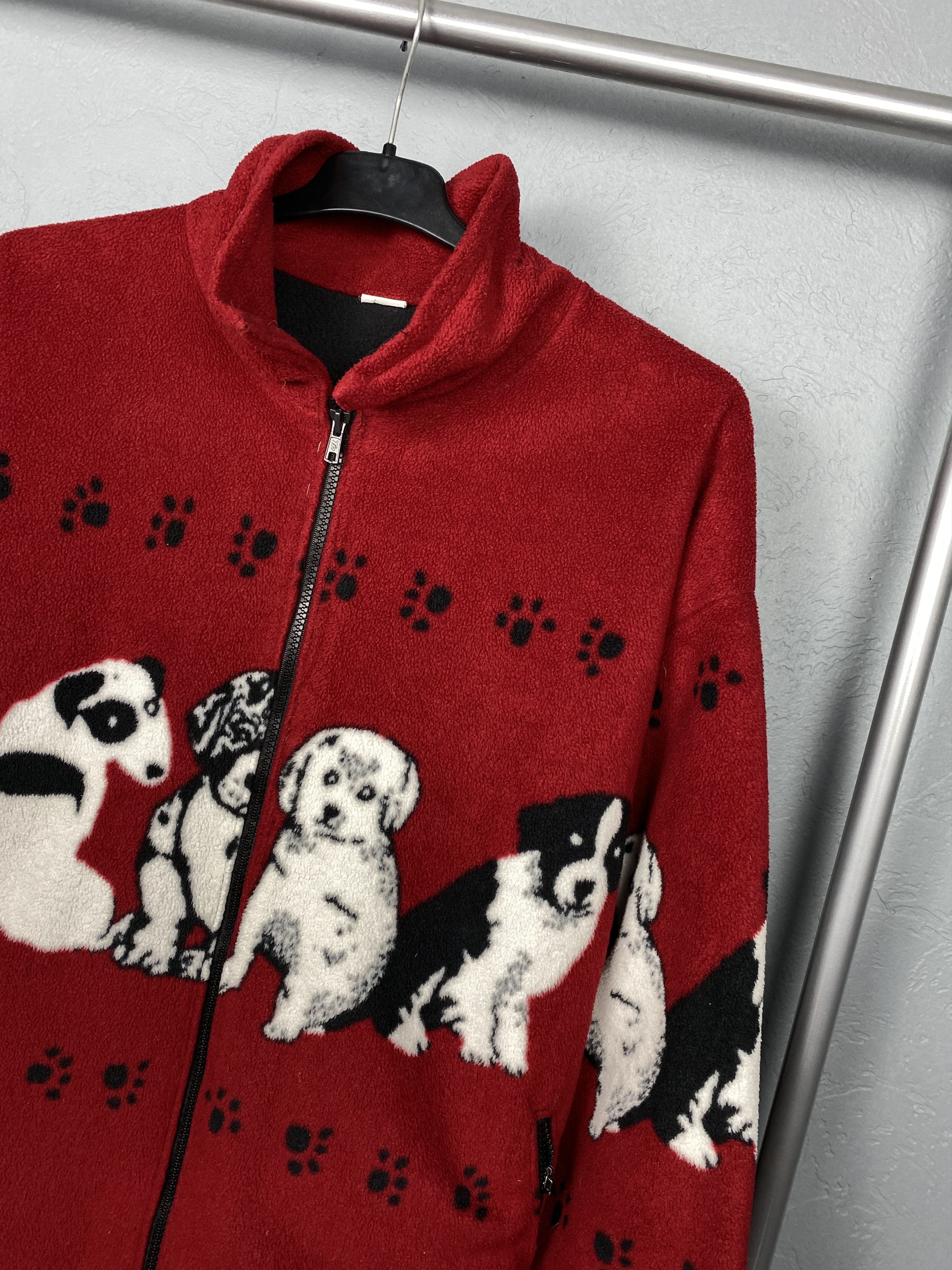 Vintage Vintage Animal DOG Fleece Jacket Size US XL / EU 56 / 4 - 2 Thumbnail