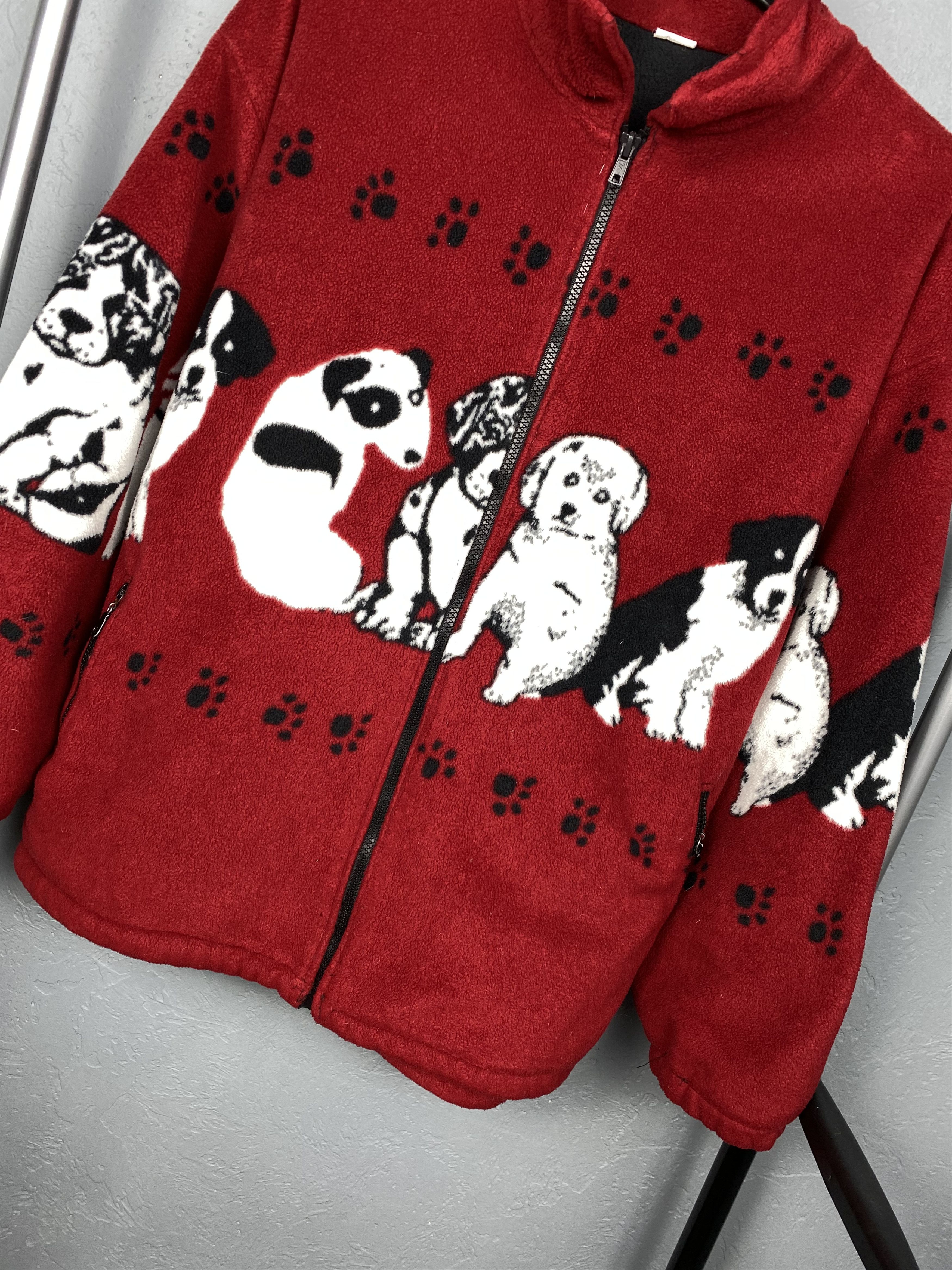 Vintage Vintage Animal DOG Fleece Jacket Size US XL / EU 56 / 4 - 3 Thumbnail