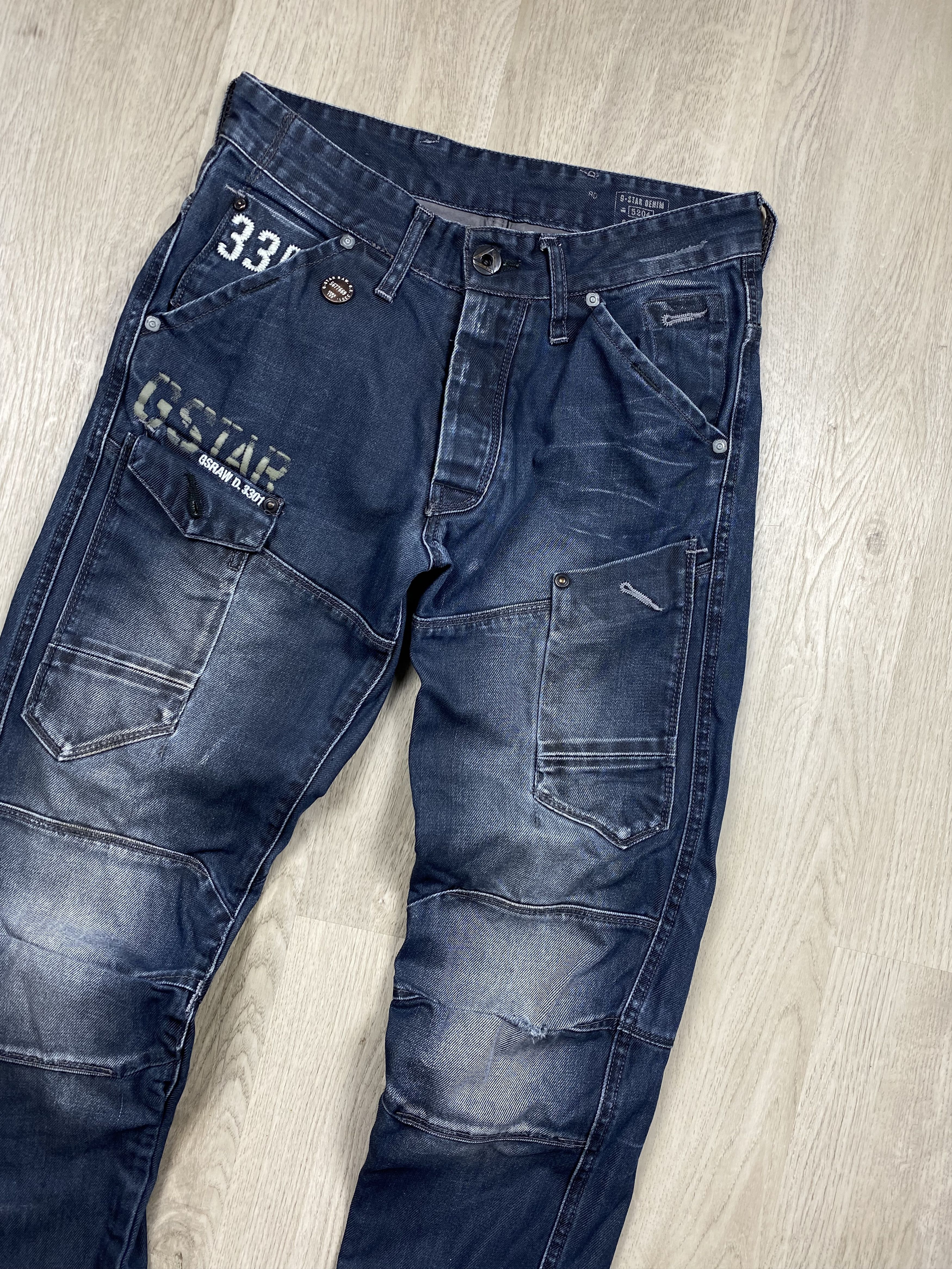 G-Star G Star Raw Vintage Denim Pants Jeans Double Knee Gstar Size US 28 / EU 44 - 2 Thumbnail
