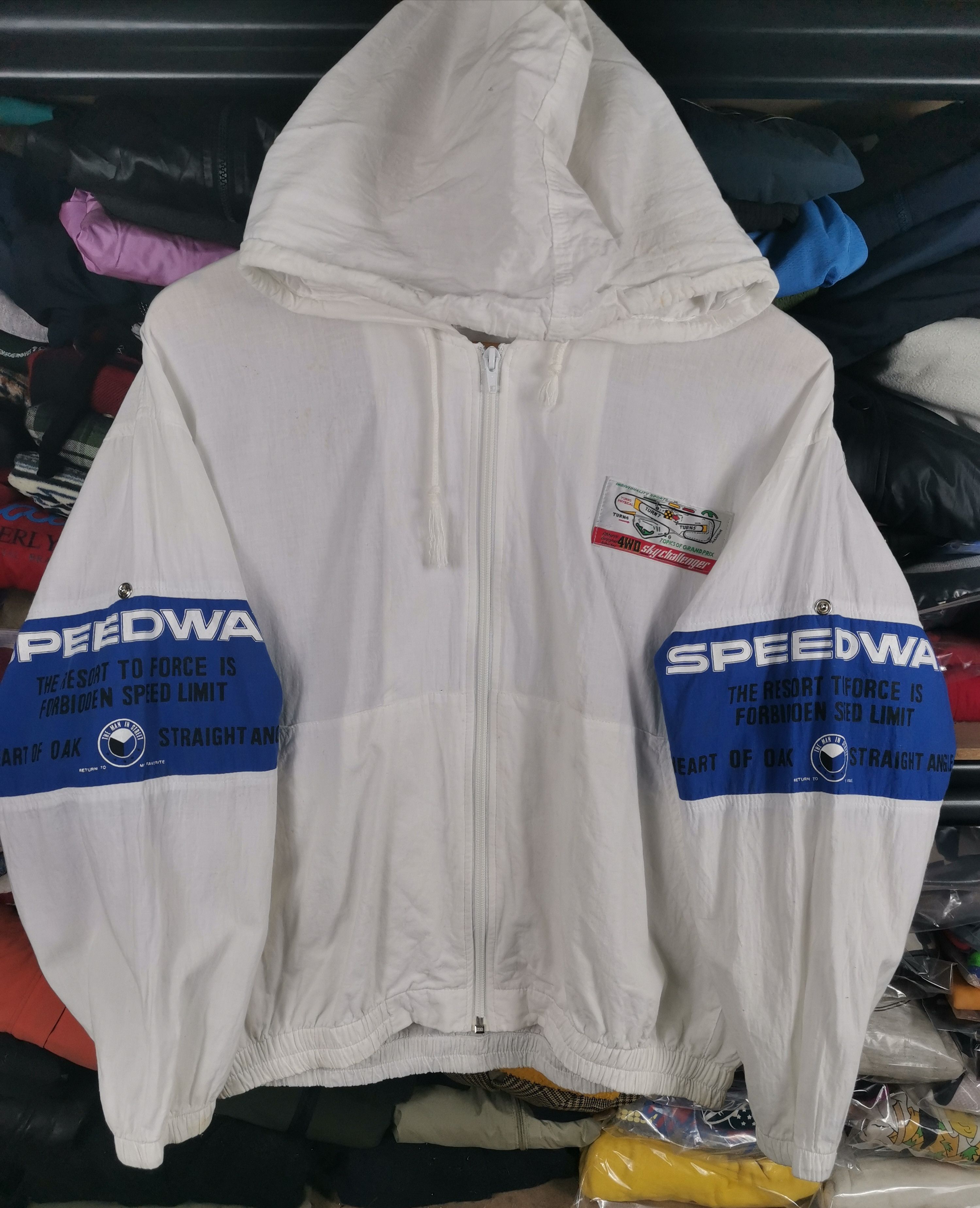 Sports Specialties Vintage F1 Sky Challenge Speedway Hoodie Jacket Size US L / EU 52-54 / 3 - 1 Thumbnail