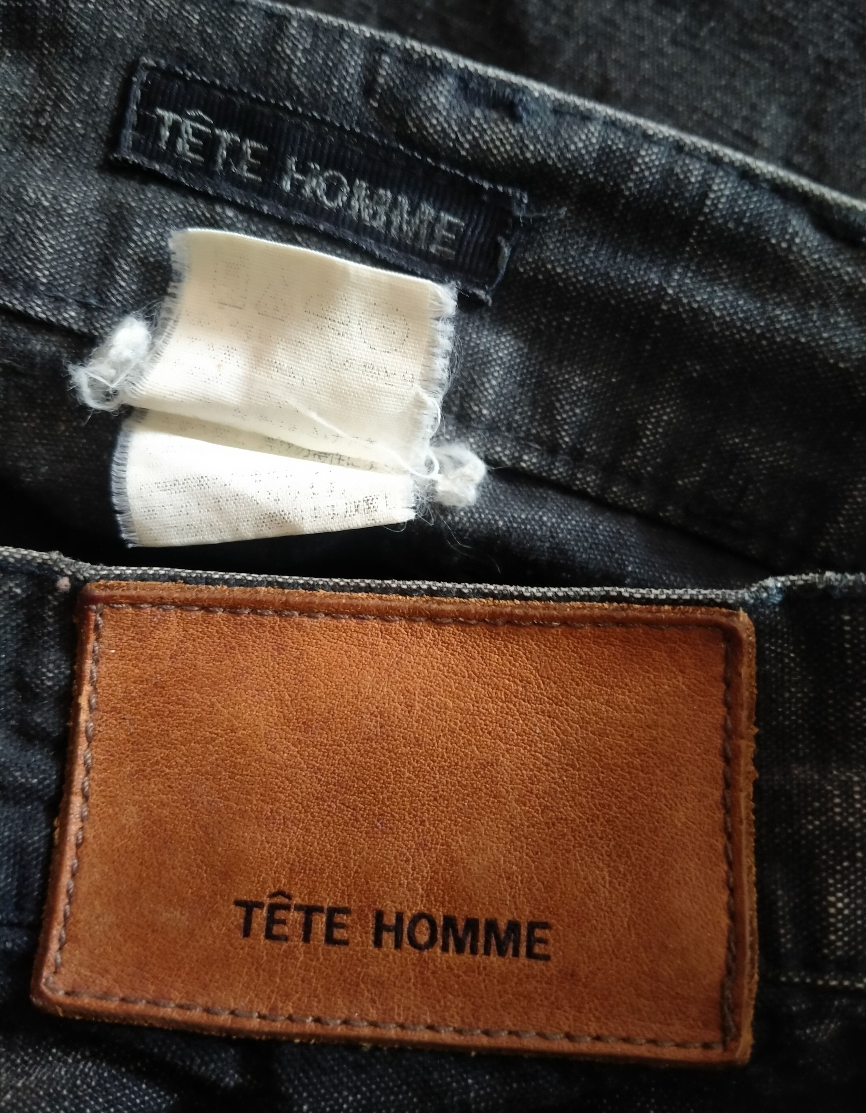 Issey Miyake Vintage 90s Distressed Tete Homme Bush Denim Pants Size US 32 / EU 48 - 19 Thumbnail