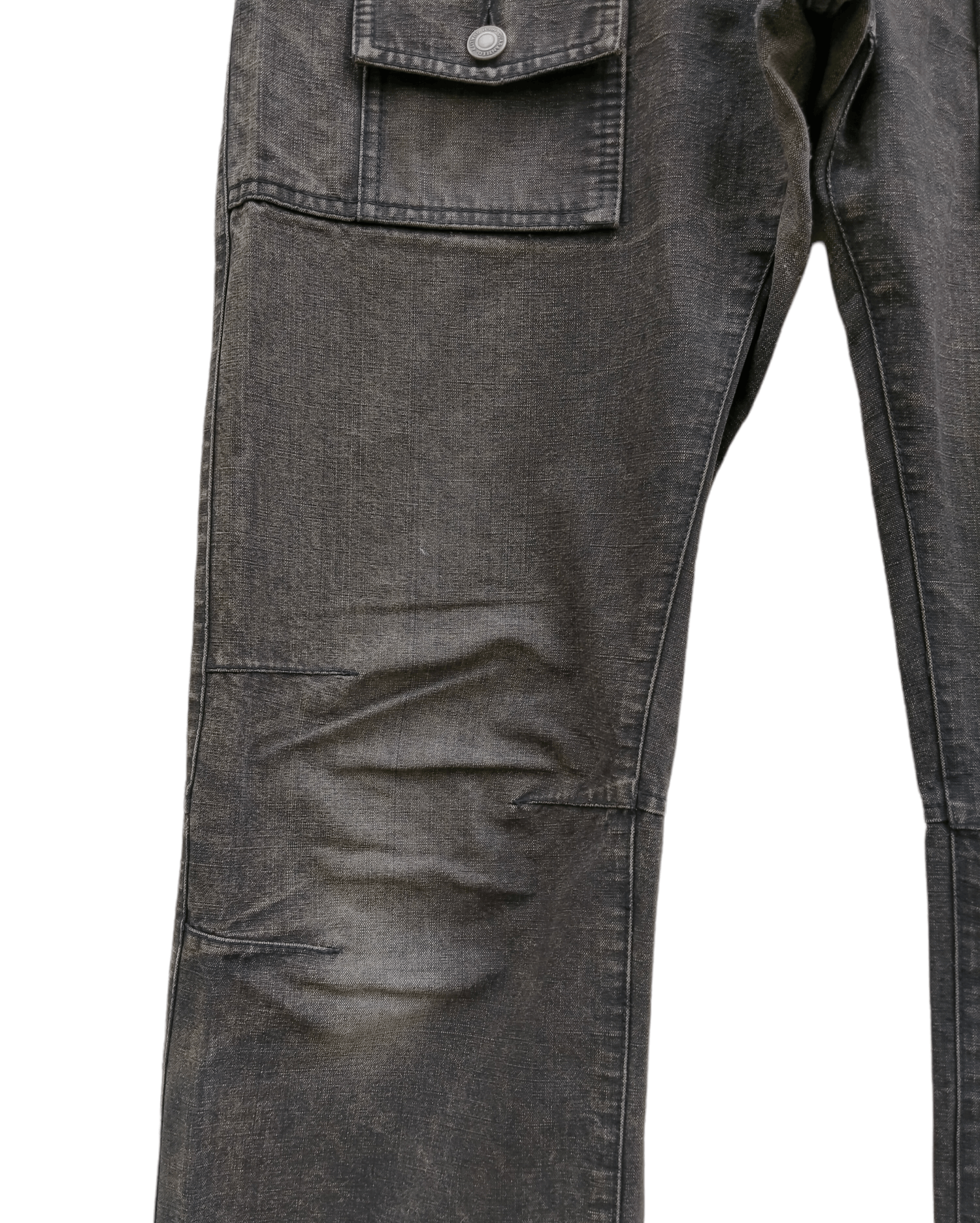 Issey Miyake Vintage 90s Distressed Tete Homme Bush Denim Pants Size US 32 / EU 48 - 7 Thumbnail