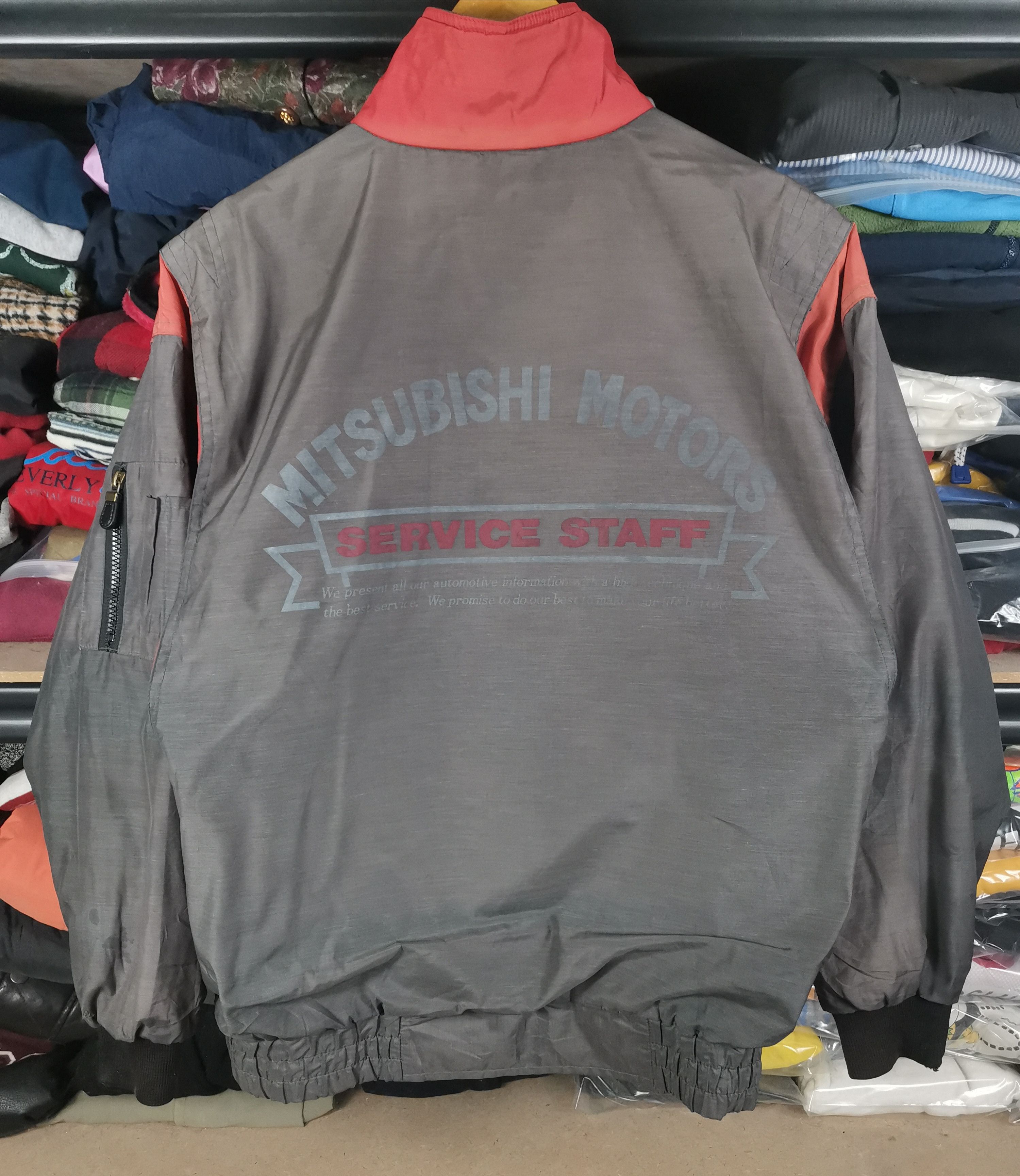 Japanese Brand Vintage Mitsubishi Motors Workwear Jacket Distressed Size US XL / EU 56 / 4 - 1 Thumbnail
